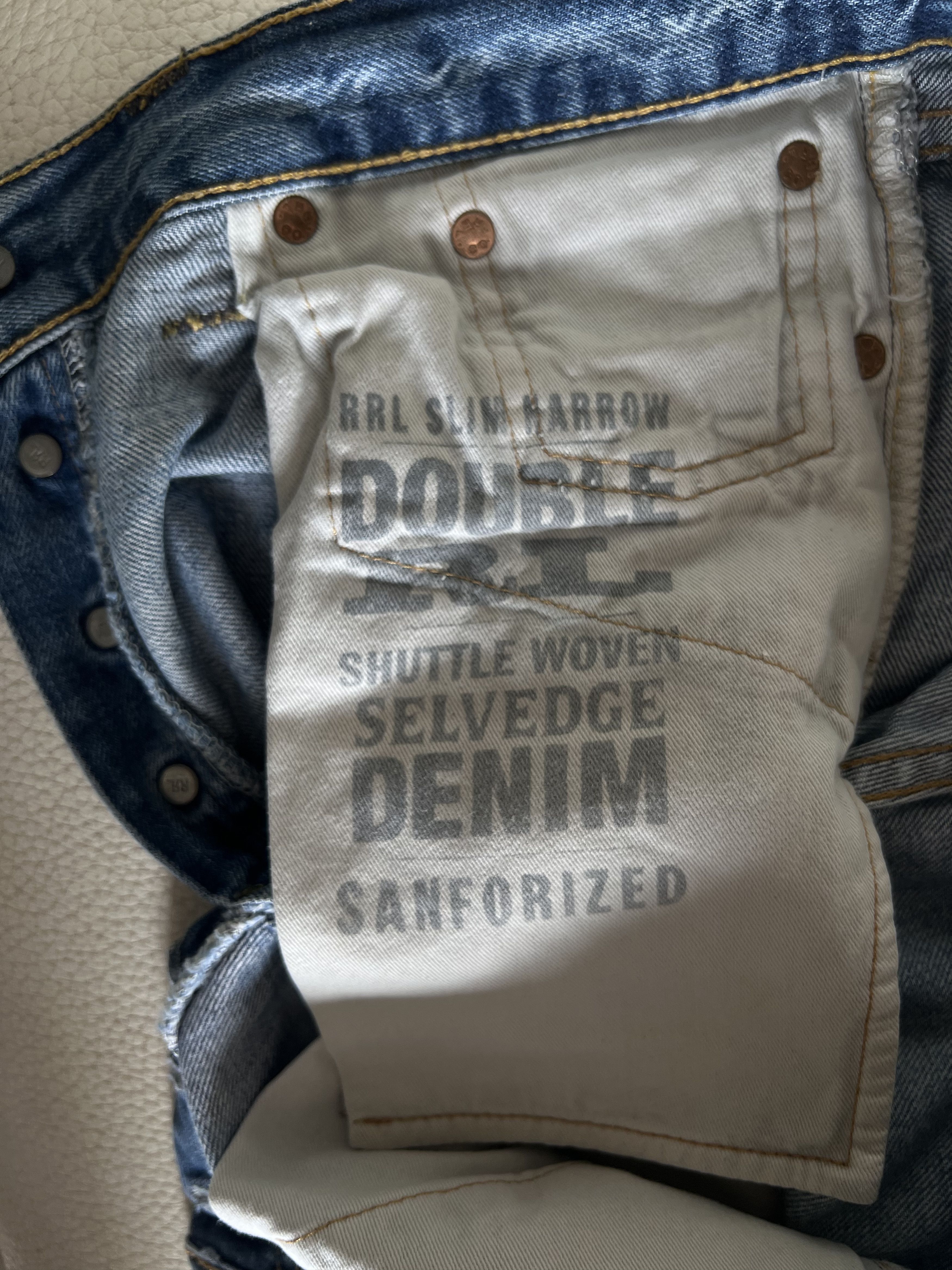RRL Ralph Lauren Ralph Lauren RRL Paint Denim Size US 29 - 7 Thumbnail