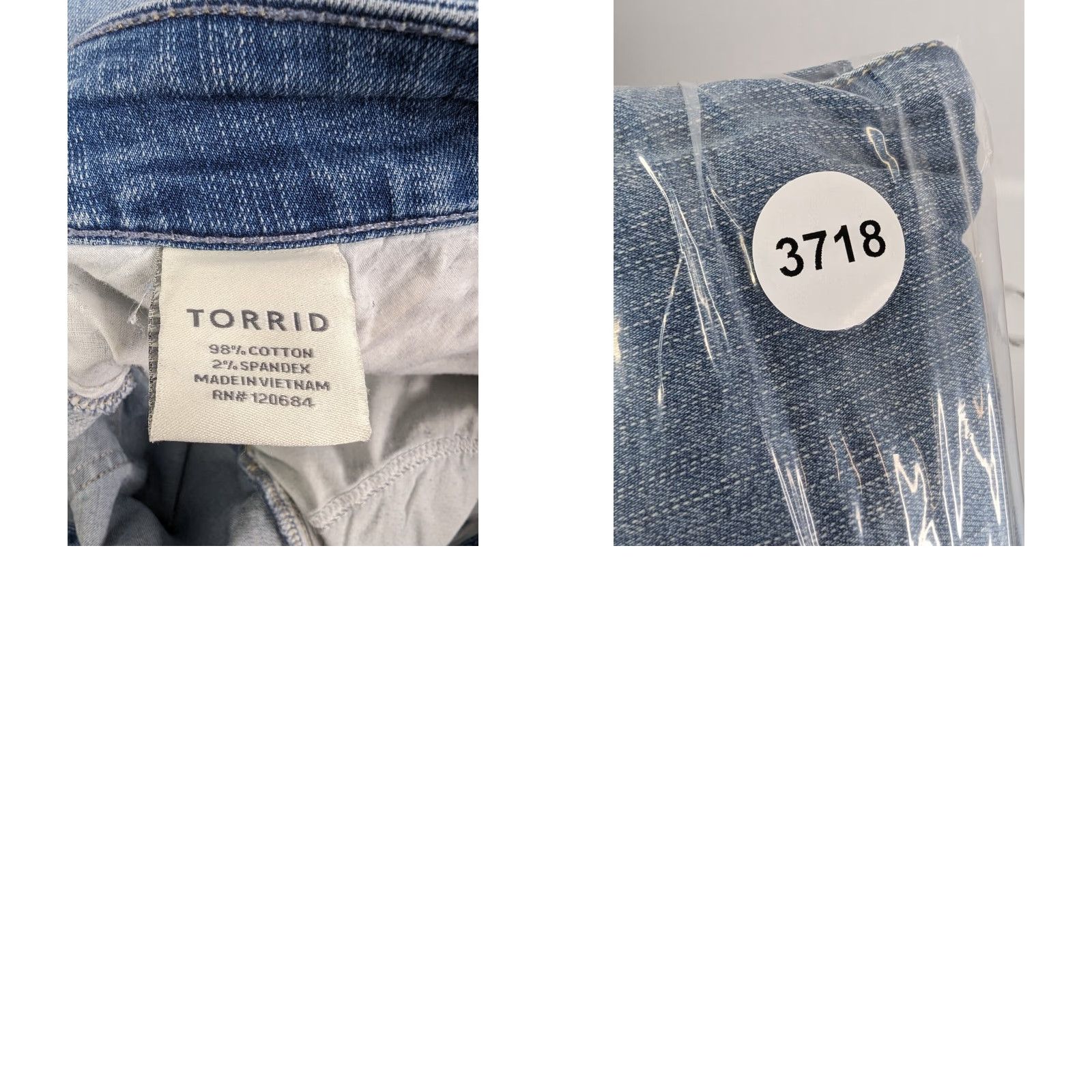 Torrid Torrid Bermuda Shorts Denim Cotton Stretch Plus 18 Blue Women Casual Summer Size 40" / US 18 - 8 Thumbnail