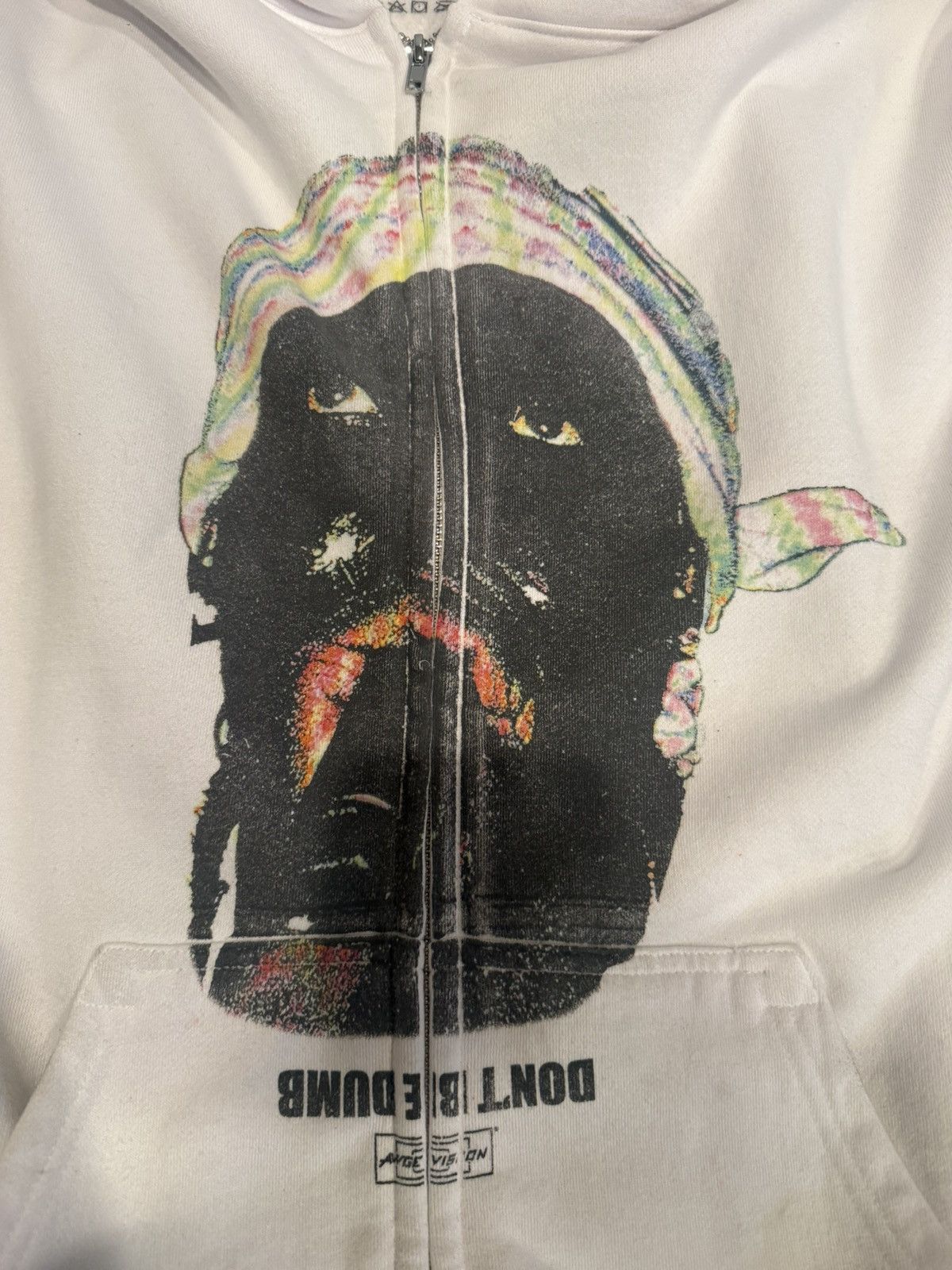 A$AP Rocky Dont Be Dumb Shirthead Zipup Hoodie XXL (white) Venticular Size US XXL / EU 58 / 5 - 3 Thumbnail