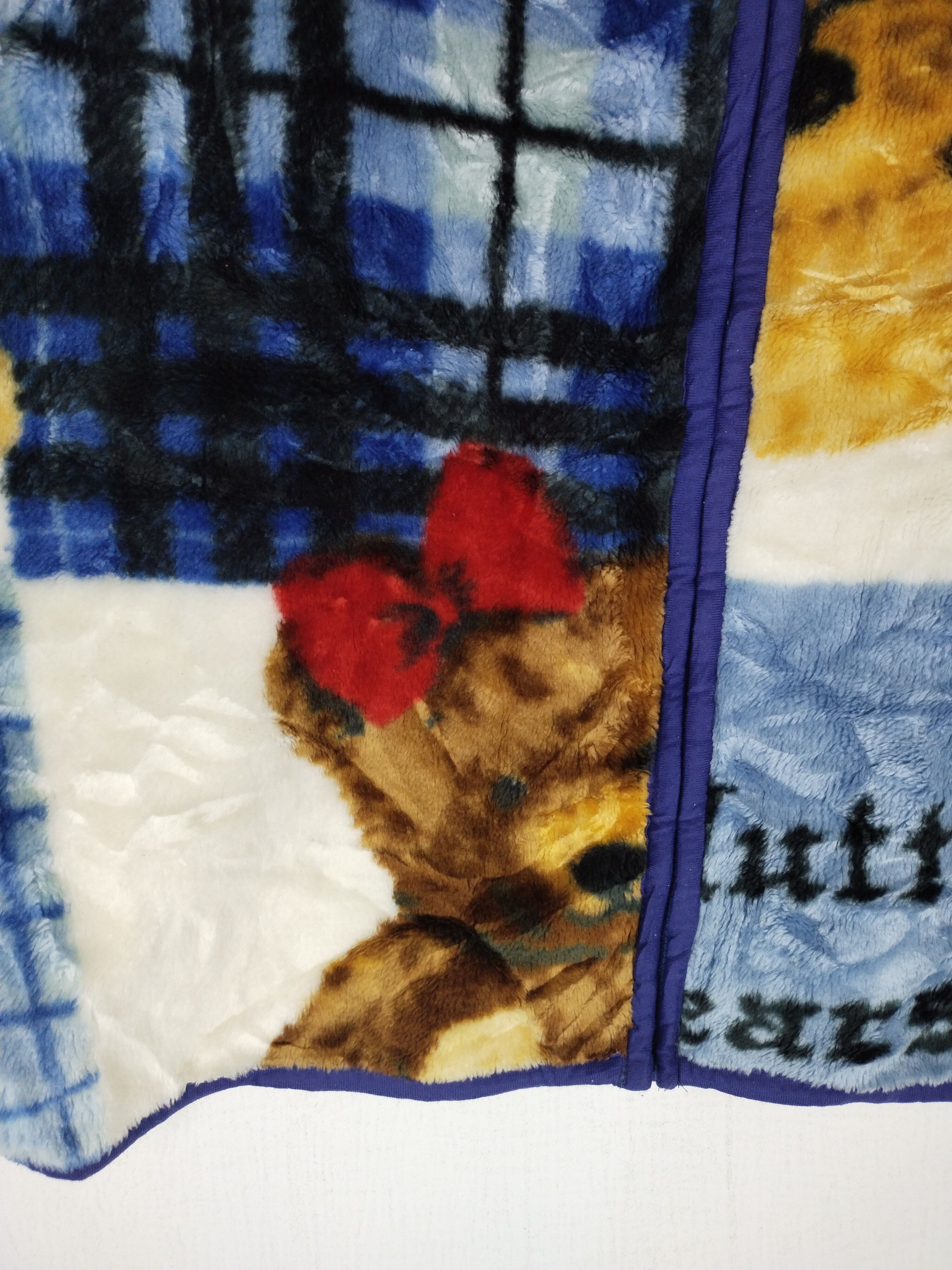 If Six Was Nine × Japanese Brand × Vintage Vintage Over Print Bears Wool Zipper Jacket Size US L / EU 52-54 / 3 - 4 Thumbnail