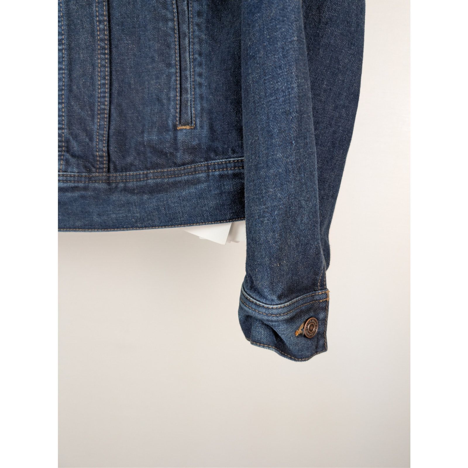 Celine o1rshd1 CELINE PARIS patch on the back Trucker Denim Jacket Size US L / EU 52-54 / 3 - 6 Thumbnail