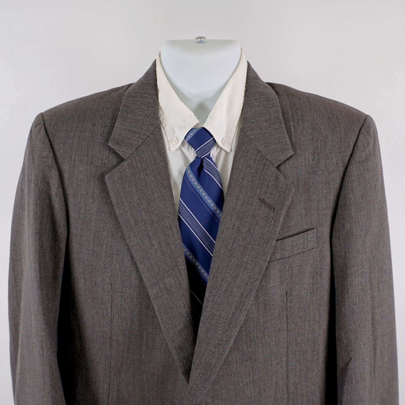 Hickey Freeman Hickey Freeman The Boardroom Wool Blend Beige Birdseye 2 But Size 40R - 1 Thumbnail