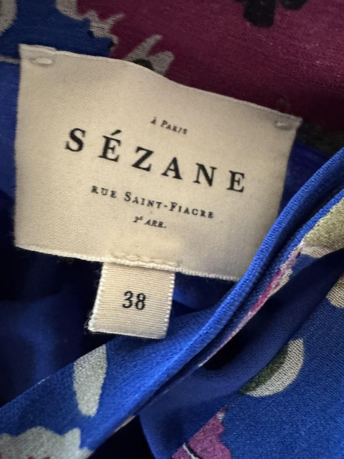 Sezane Sezane skirt jupe Carmella blue ruffle floral maxi skirt Size 30" / US 8 / IT 44 - 7 Thumbnail