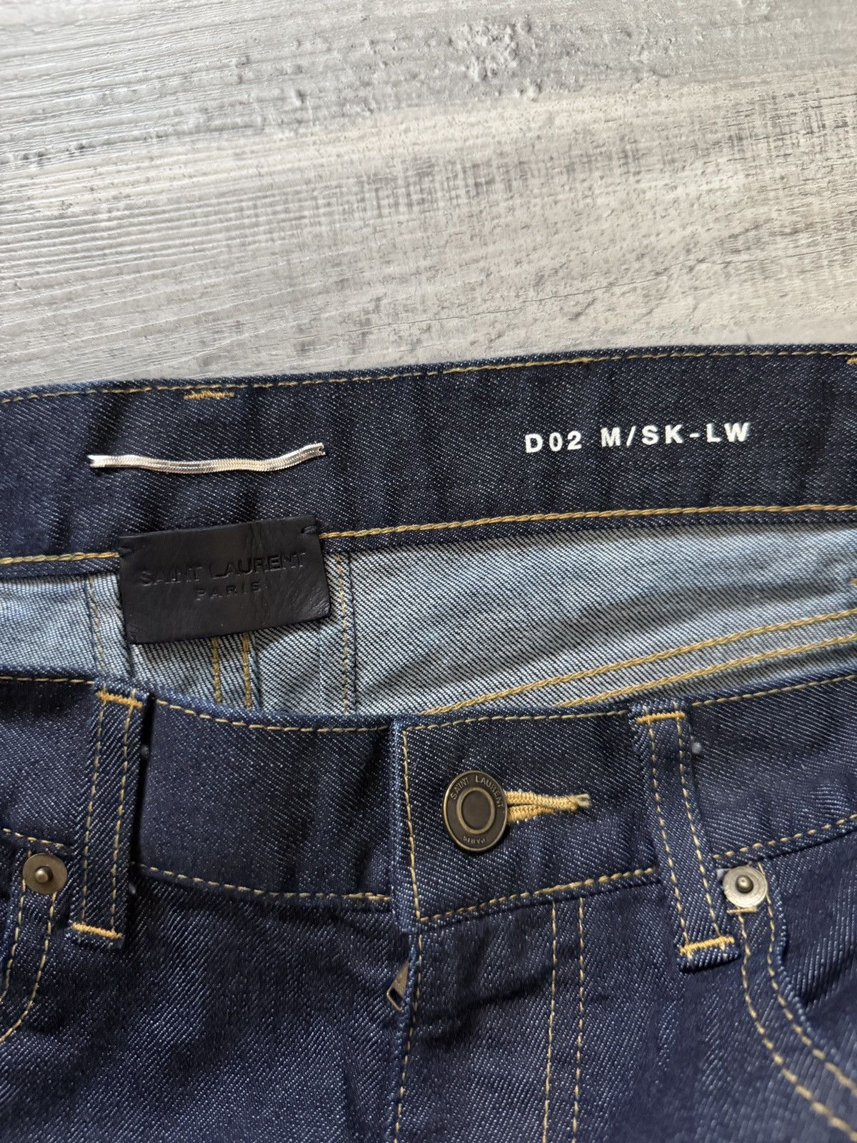 Saint Laurent Paris (LOST) $$ *desc* Saint Laurent Hedi Slimane D02 Skinny Jeans Size US 29 - 3 Thumbnail