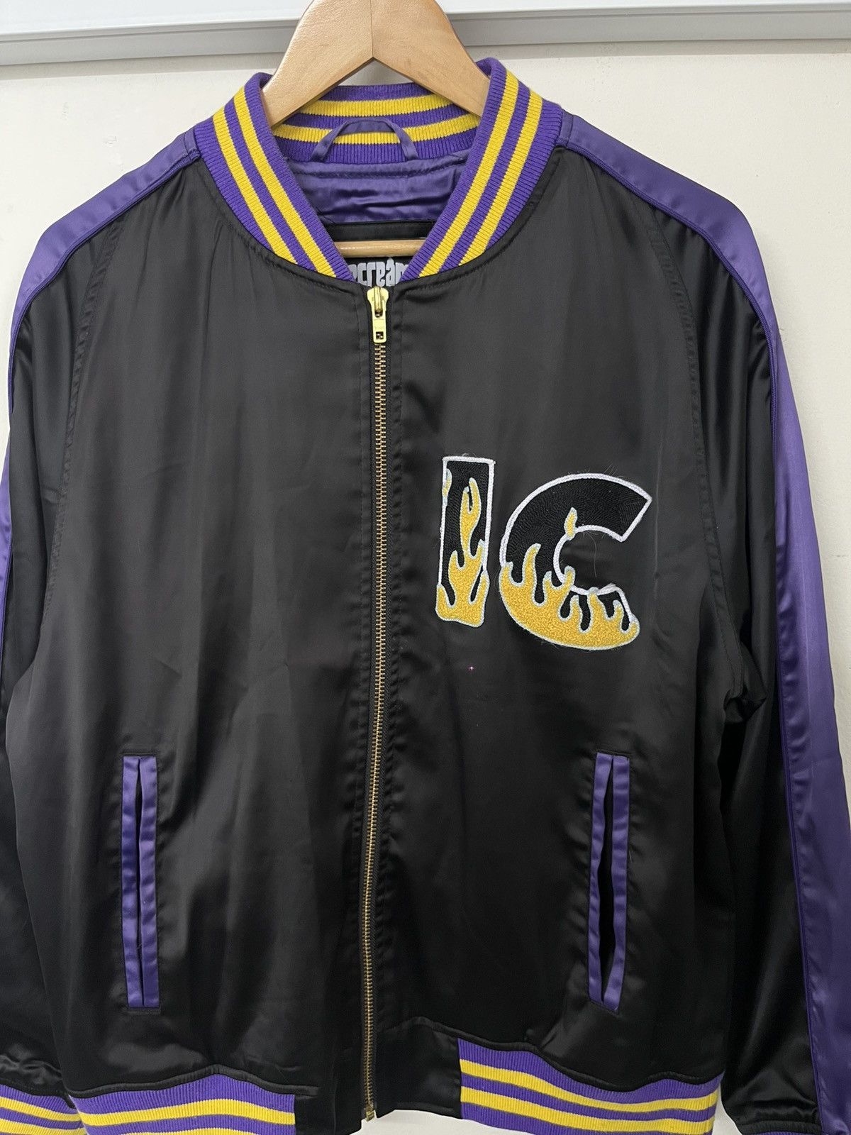 Billionaire Boys Club × Icecream Vintage Y2K Icecream Varsity Flame Jacket Size US M / EU 48-50 / 2 - 2 Thumbnail