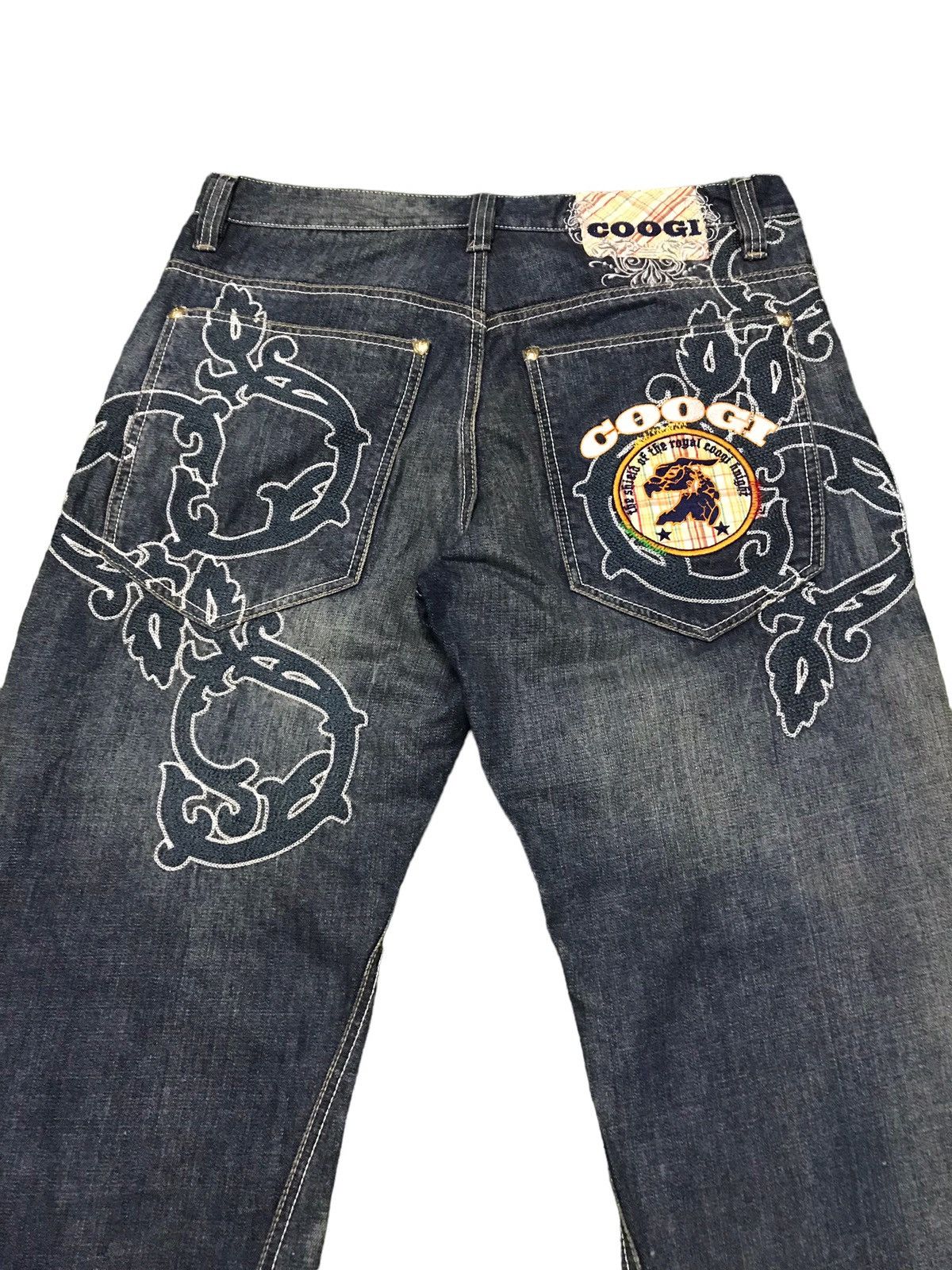 Affliction 🔥🔥Crazy Rare Affliction Style Coogi Y2K Embroidery Jeans Size US 38 / EU 54 - 9 Thumbnail