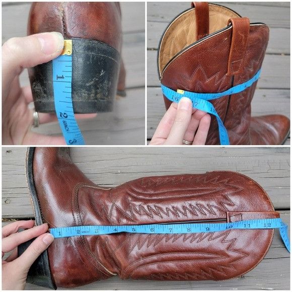 Mason's Vintage 60s Mason Shoes Brown Leather Western Cowboy Motorcy Size US 11 / EU 44 - 8 Thumbnail
