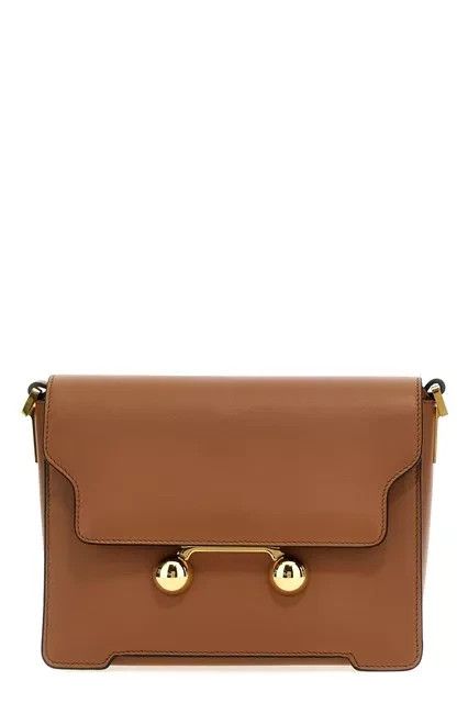 Marni MARNI Trunkaroo Medium Brown Leather Shoulder Bag New Size ONE SIZE - 1 Thumbnail