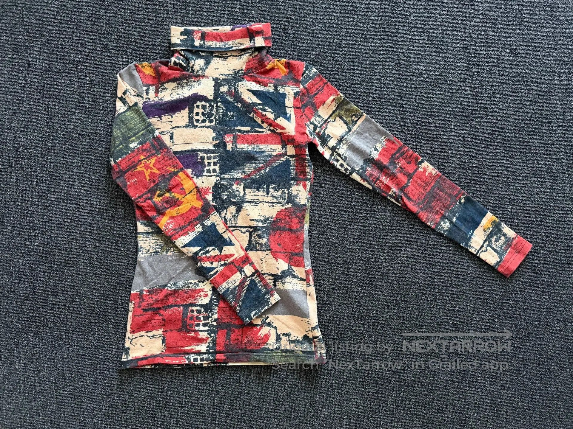 Jean Paul Gaultier Gaultier National Flag Turtleneck Top. Size S / US 4 / IT 40 - 3 Thumbnail