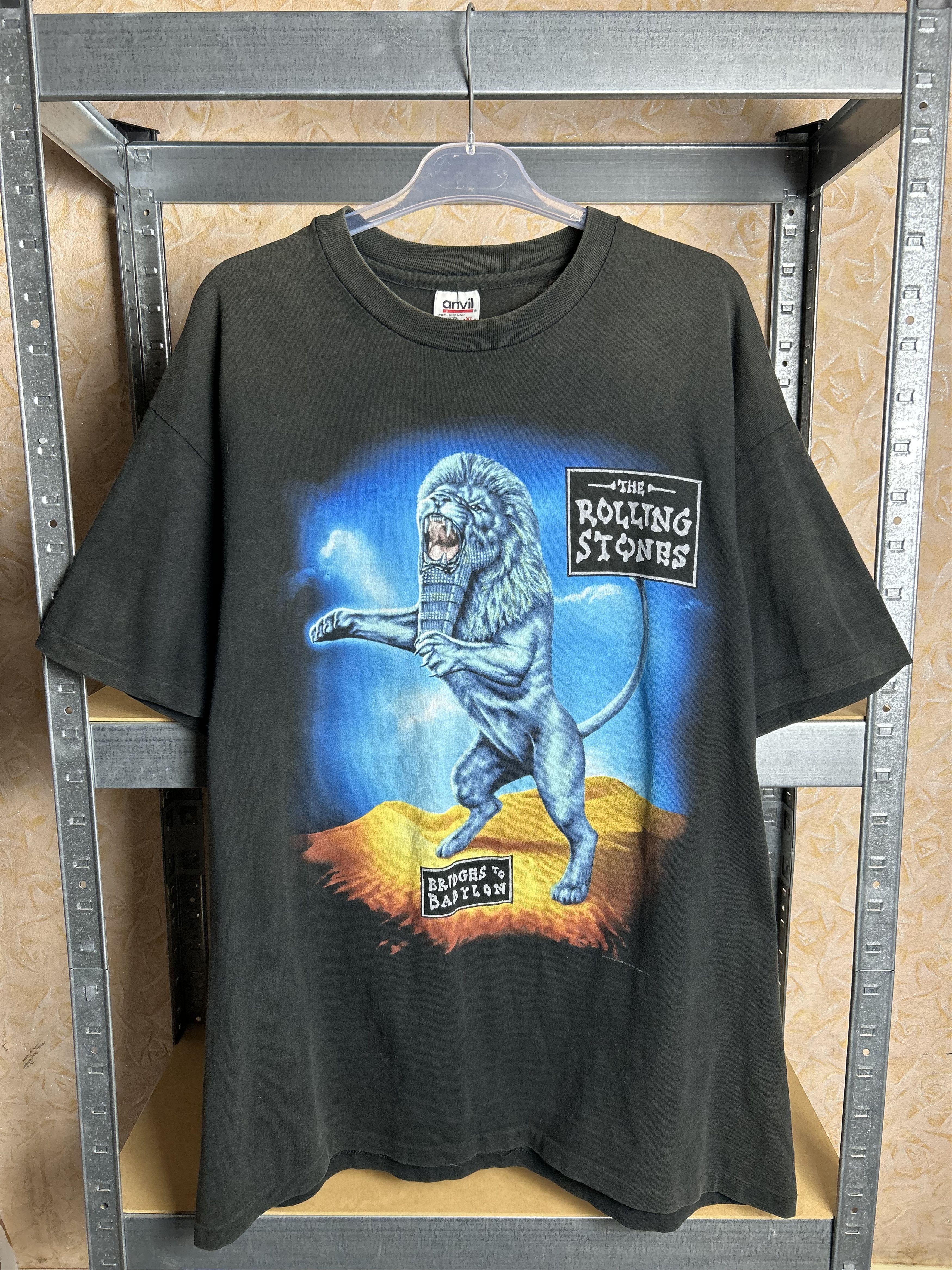 Band Tees Vintage 1997 1998 The Rolling Stones Rock Band Tour T-shirt Size US XL / EU 56 / 4 - 1 Thumbnail