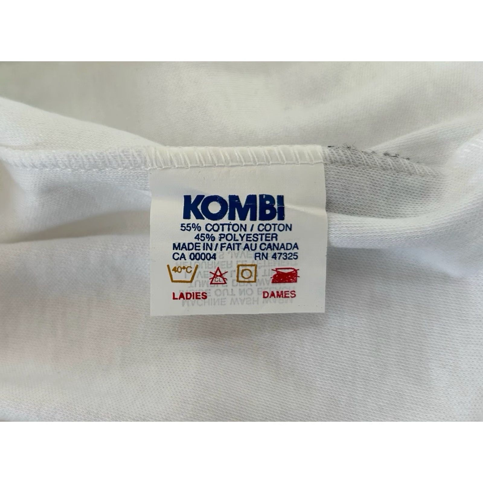Vintage VINTAGE Kombi Turtleneck Shirt Womens Medium Deadstock NIP 90s Canada White 90s Mens Girls Womens Size M / US 6-8 / IT 42-44 - 7 Thumbnail