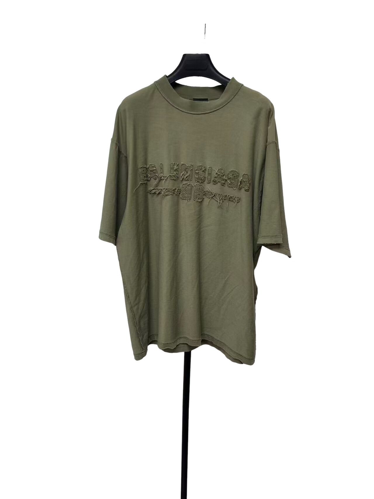 Balenciaga Balenciaga Distressed Logo T-Shirt Size S Size US S / EU 44-46 / 1 - 1 Thumbnail