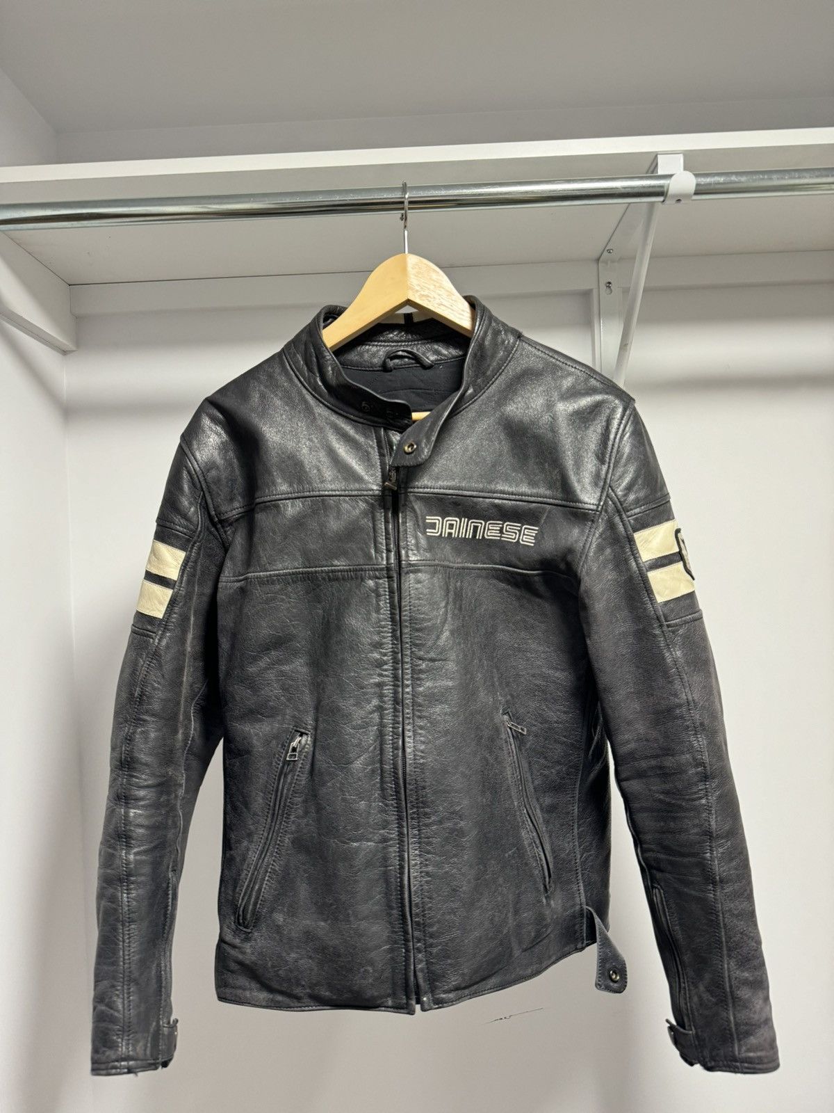 Fashion dainese classic leather jacket