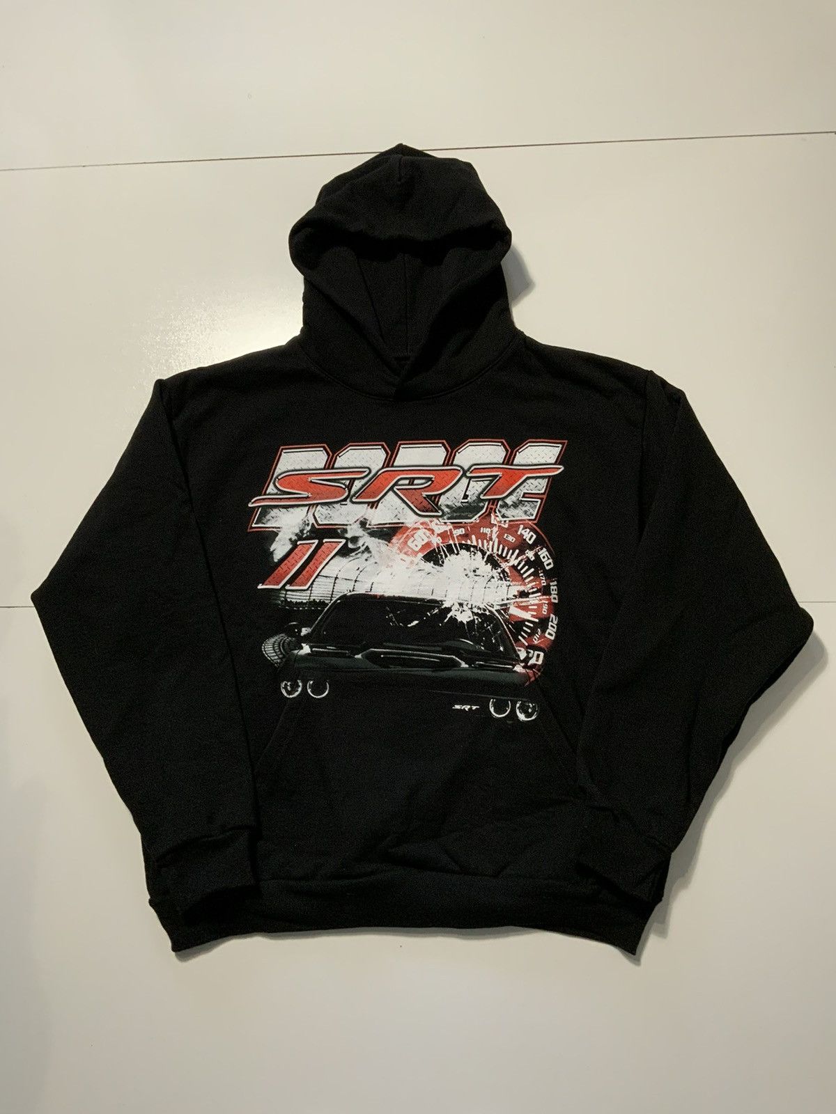 image of Guapi Dodge Srt Hellcat Charger Heavyweight Pullover Hoodie in Black, Men's (Size XL)