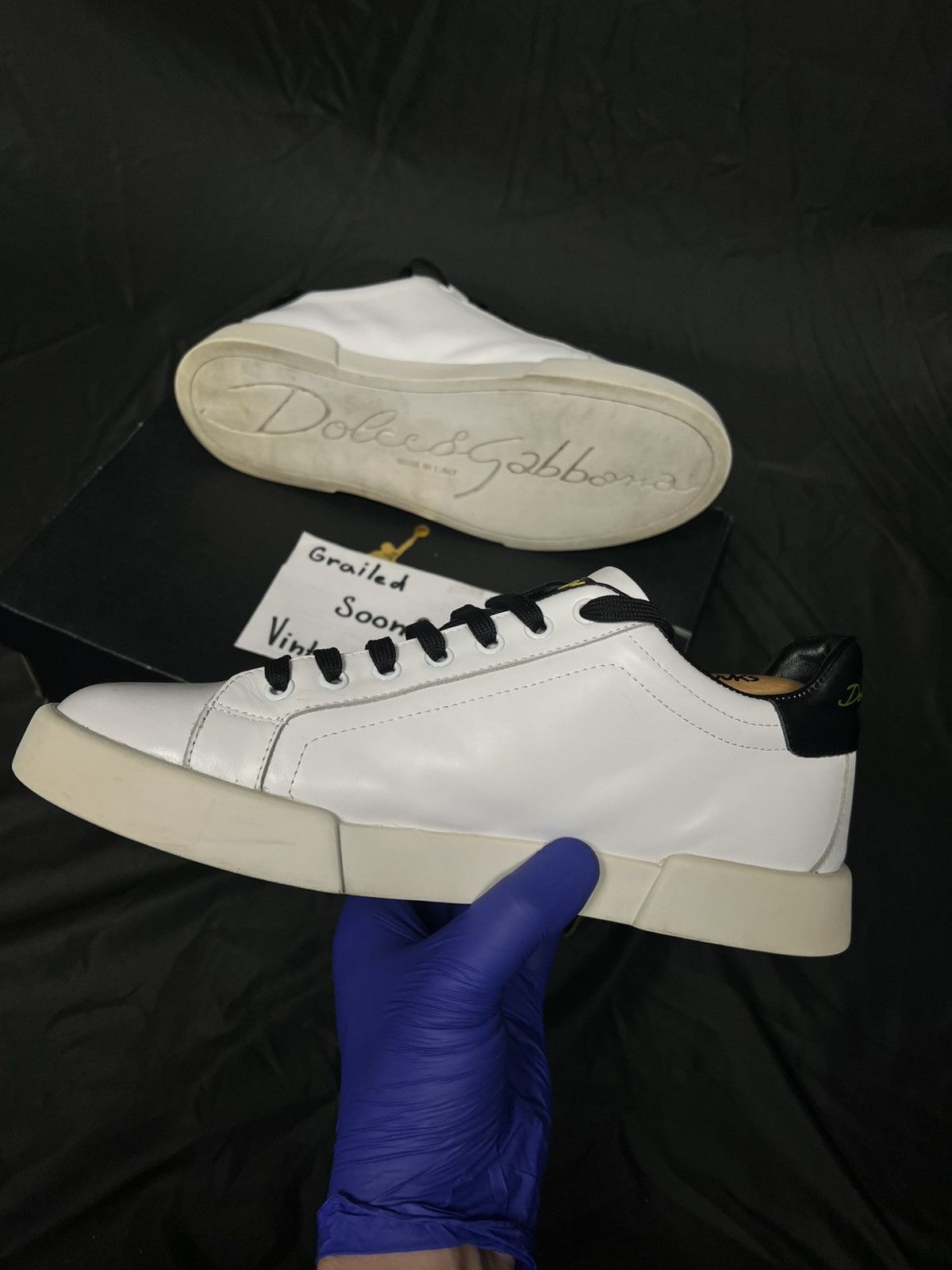 Dolce & Gabbana Dolce & Gabbana sneakers white low top old money Size US 9.5 / EU 42-43 - 3 Thumbnail
