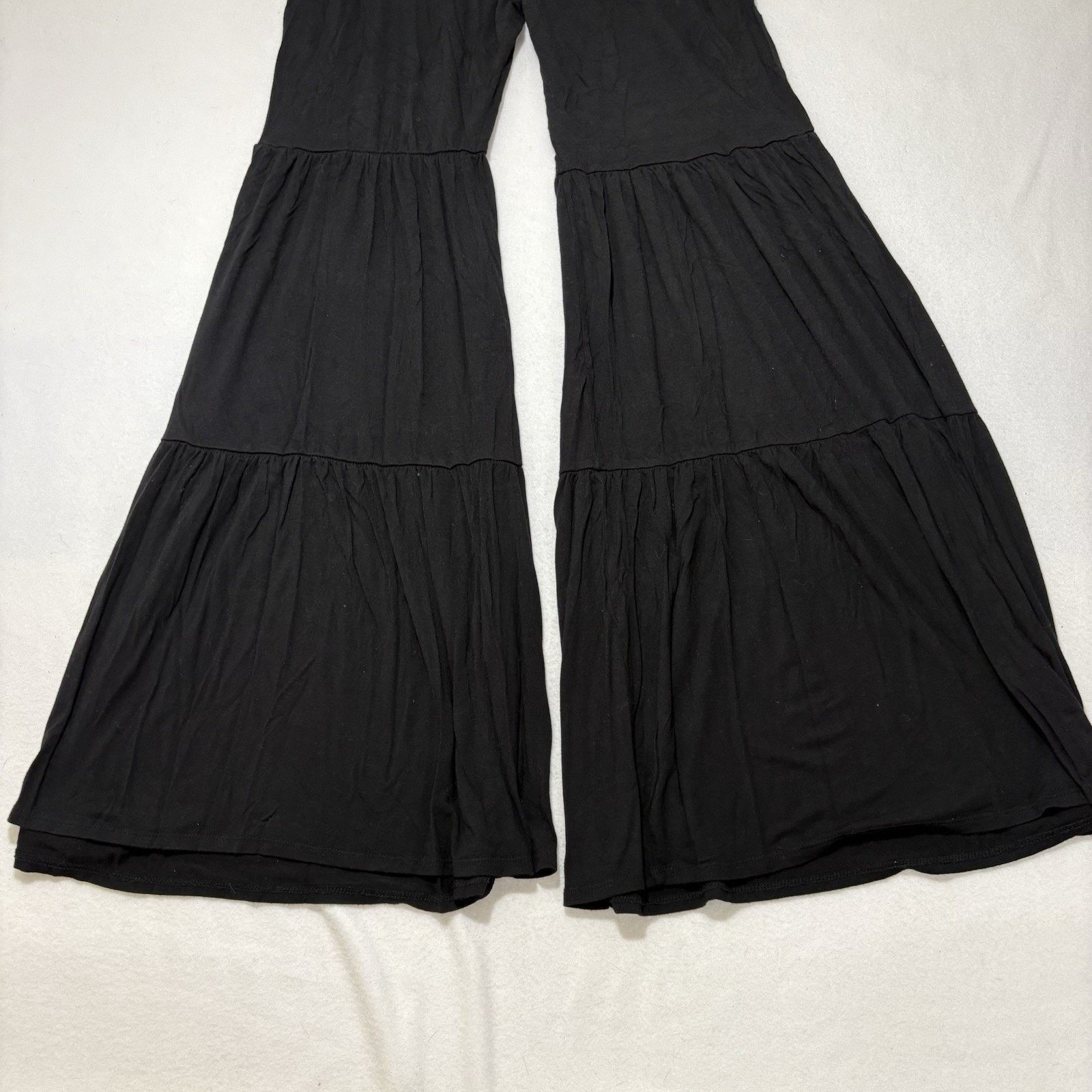 Other Fashion Nova Medium Wide/Flared Leg Pants Black Trousers Size 32" / US 10 / IT 46 - 12 Thumbnail