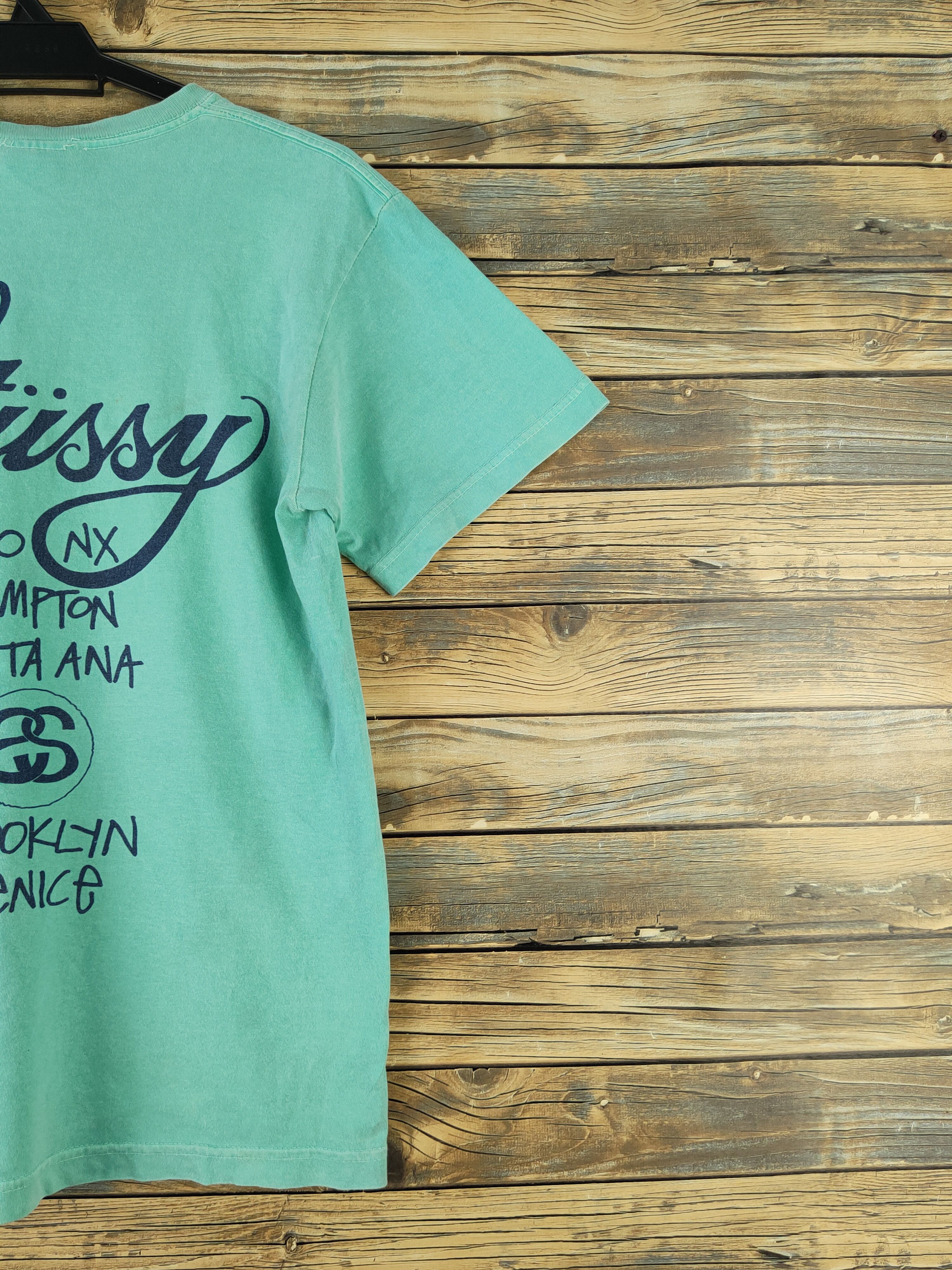 Stussy DL Stussy Turquoise Short Sleeve T-shirt #1452 Size US S / EU 44-46 / 1 - 11 Thumbnail