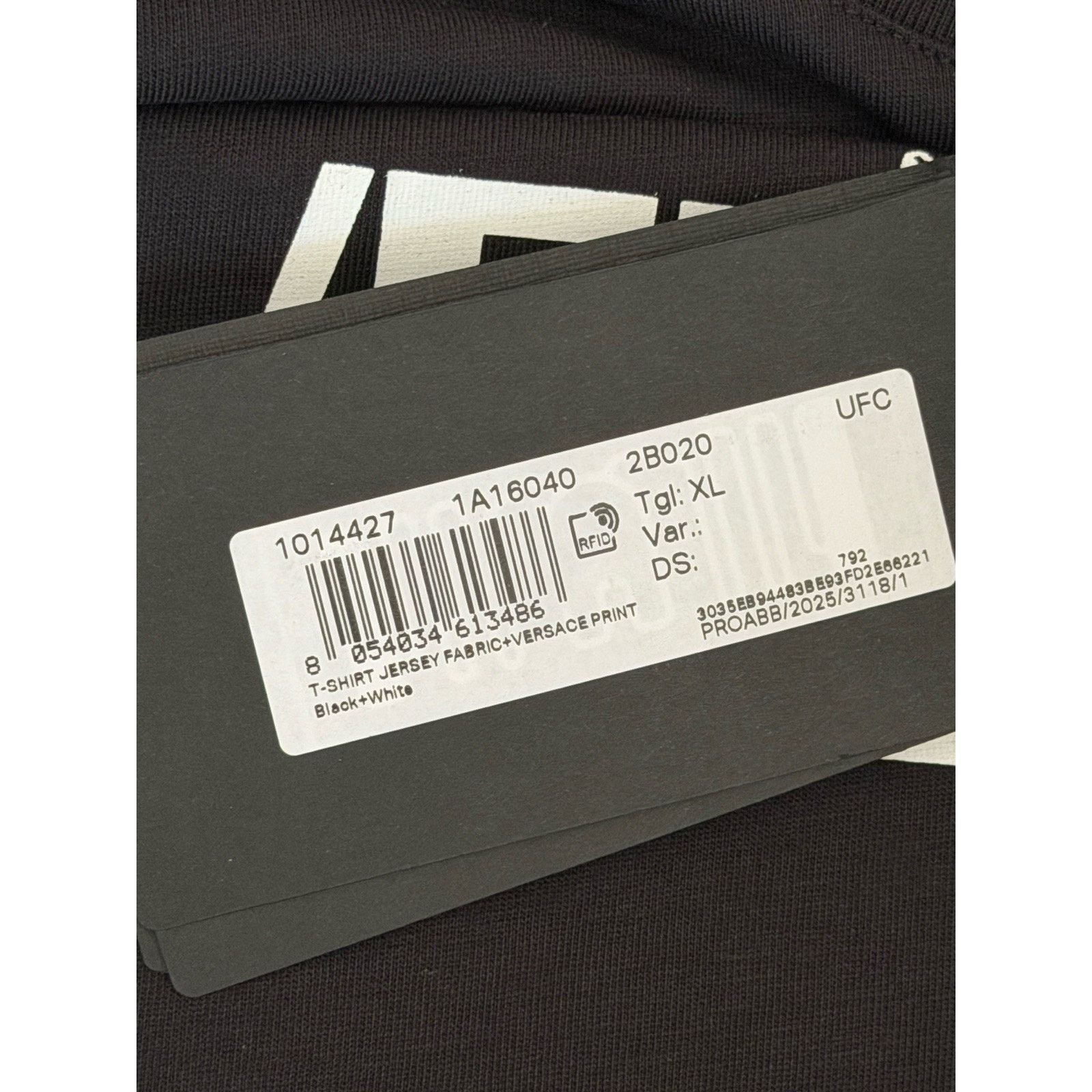 Versace Versace Print Cotton Jersey T-Shirt Black/White XL 1014427 Size US XL / EU 56 / 4 - 11 Thumbnail