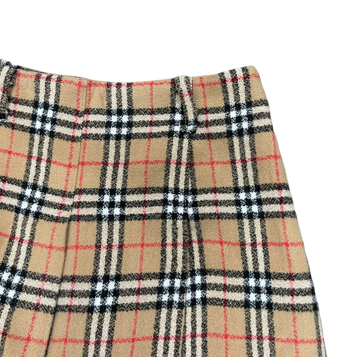 Burberry × Burberry Prorsum Burberrys Made in England Nova Check LambsWool Mini Skirt Size 26" / US 2 / IT 38 - 8 Thumbnail