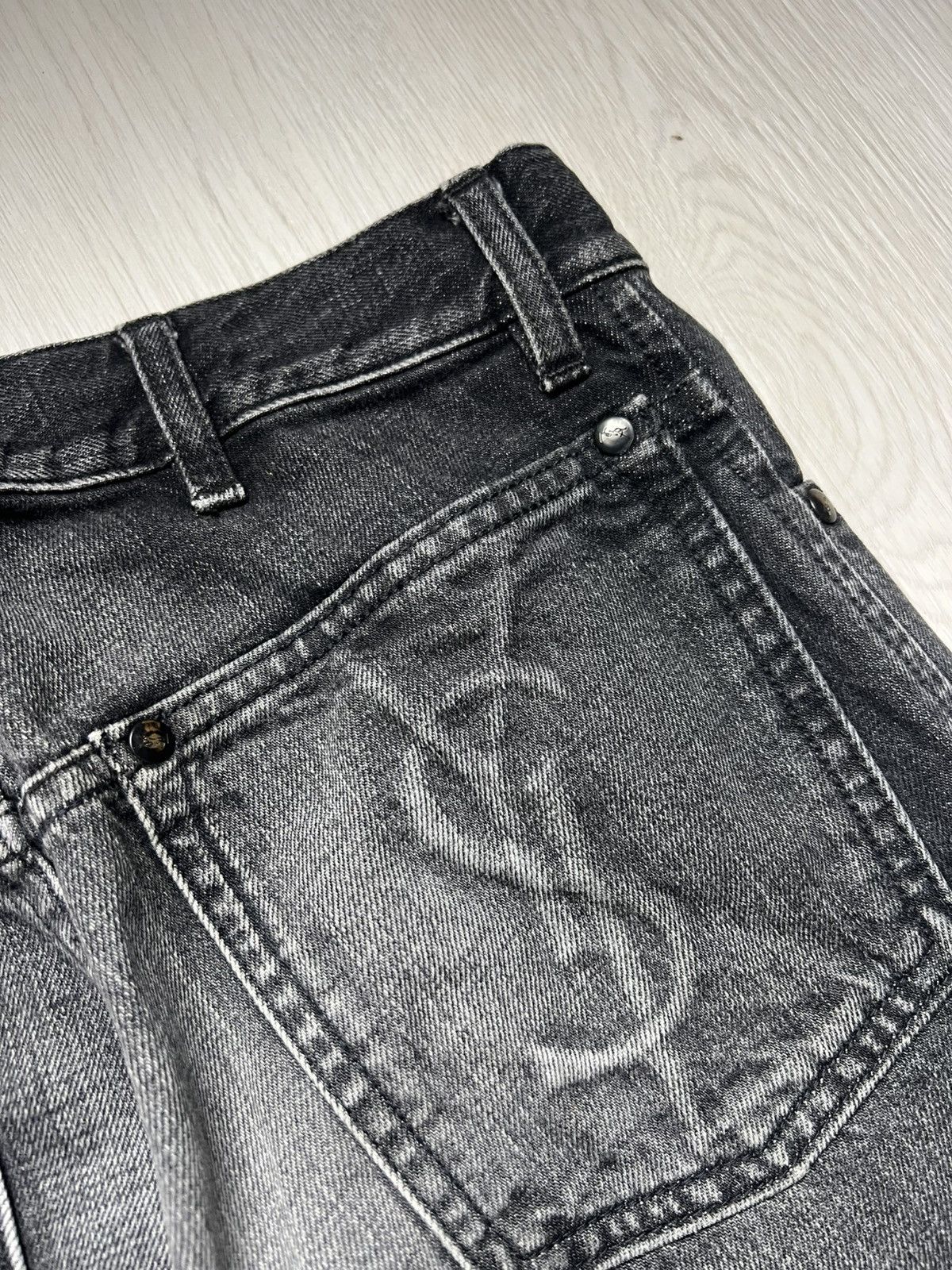Yves Saint Laurent 2003 YSL Rive Gauche by Tom Ford Washed Bootcut Denim Size US 30 / EU 46 - 5 Thumbnail