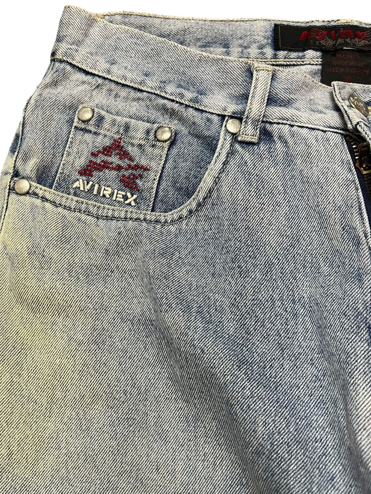 Avirex Vintage Avirex System Faded Wide Leg Denim Size US 30 / EU 46 - 3 Thumbnail