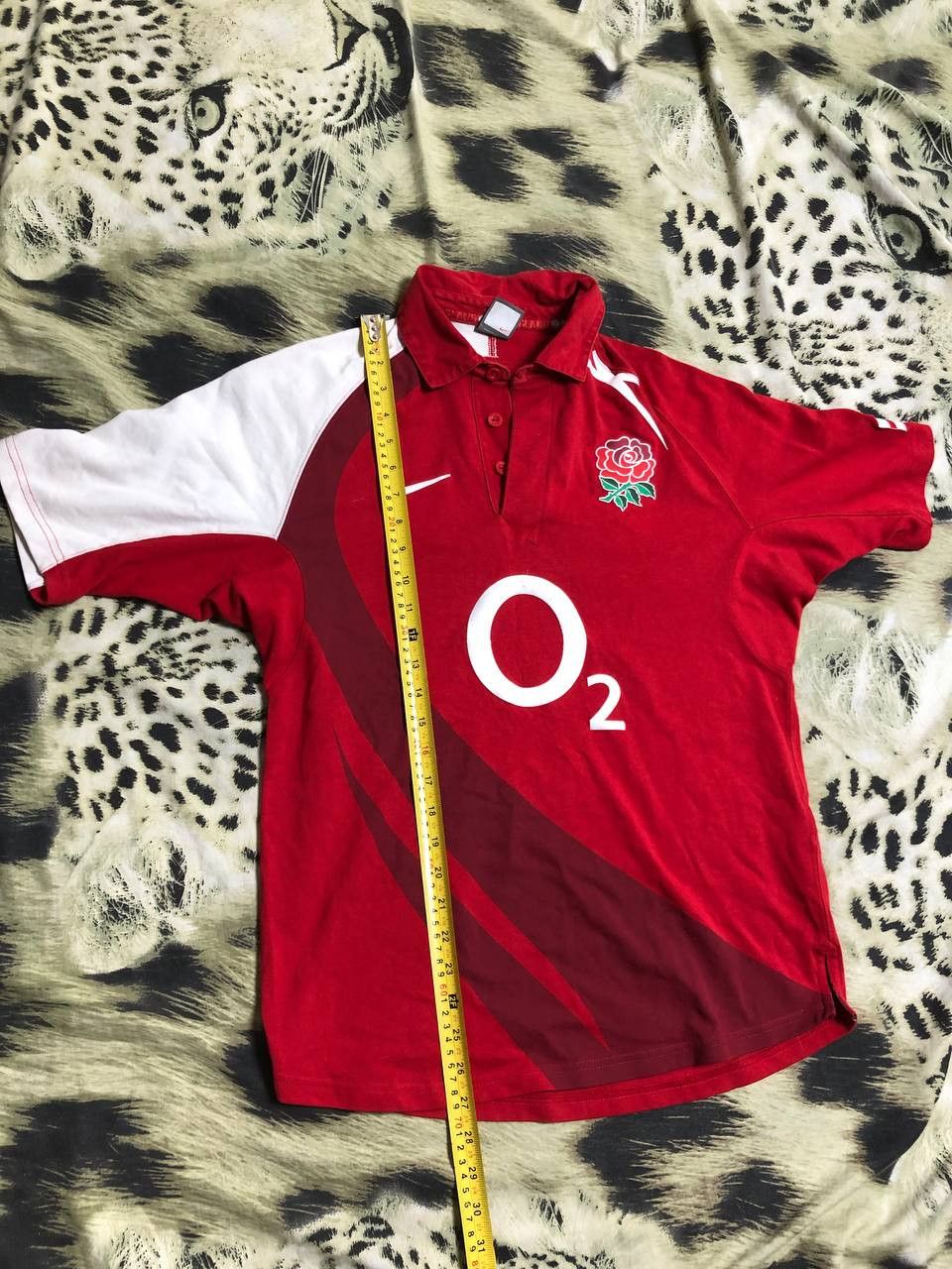 Nike Vintage T-Shirt red Polo Size M logo O2 Nike Y2K Jerseys Size US M / EU 48-50 / 2 - 10 Thumbnail