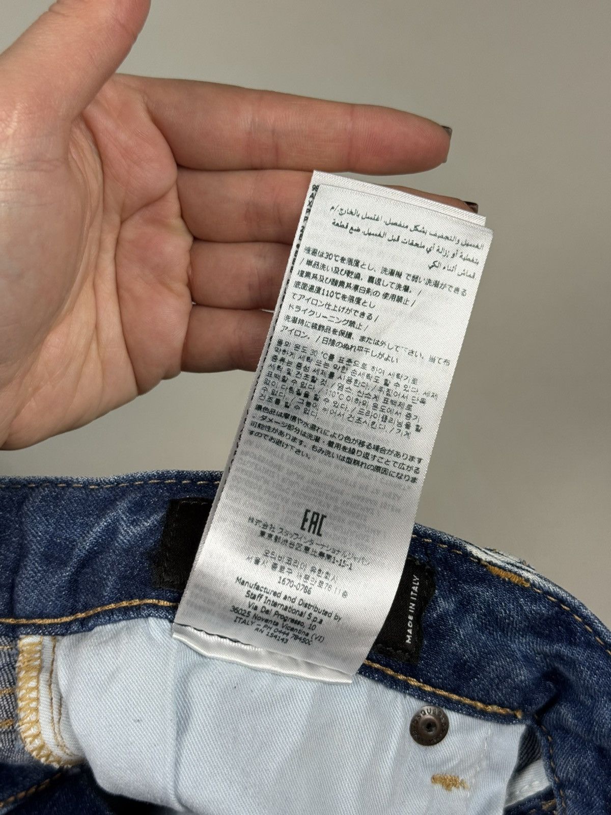 Dsquared2 Dsquared2 Medium Waist Flare Jean Distressed Denim Jeans Size 27" / US 4 / IT 40 - 13 Thumbnail