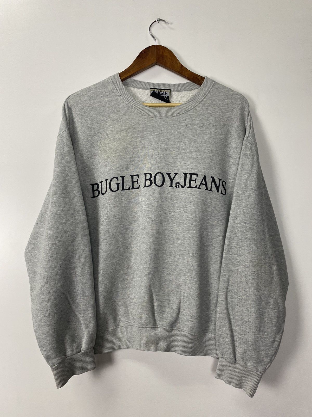 Bugle Boy × Vintage Vintage 90s Bugle Boy Jeans logo sweatshirt Size US M / EU 48-50 / 2 - 7 Thumbnail
