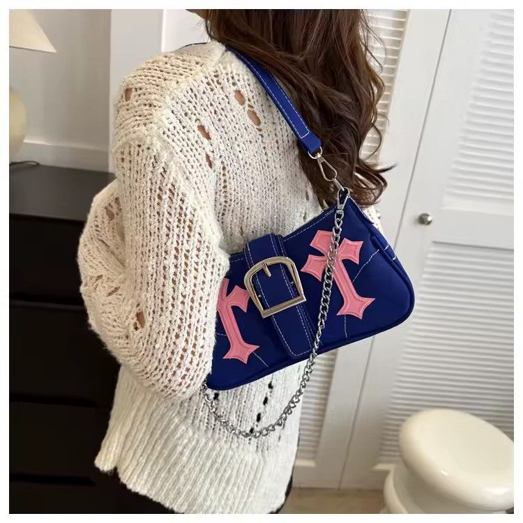 Other Y2K Lock Shoulder Bag – Embroidered Mini Crossbody Size ONE SIZE - 4 Thumbnail
