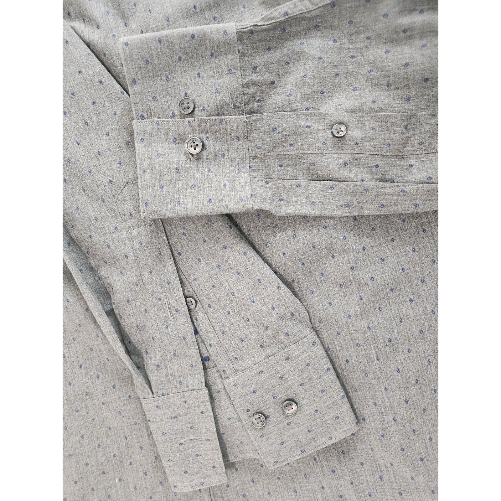 Ted Baker Ted Baker Endurance Shirt 17.5 34/35 Gray Long Sleeve Size US L / EU 52-54 / 3 - 9 Thumbnail