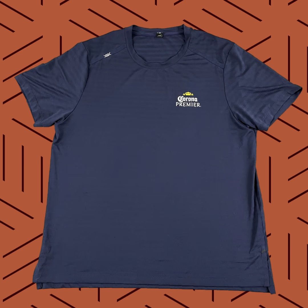 Rhone RHONE Mens T-Shirt Shirt 2XL Navy Blue Short Sleeve Corona Beer Workout Train Athletic Size US XXL / EU 58 / 5 - 1 Thumbnail
