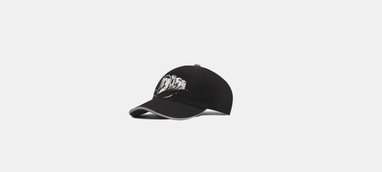Dior o1w1db10824 Size: S / Baseball Cap Signature in Black/White Size ONE SIZE - 2 Thumbnail