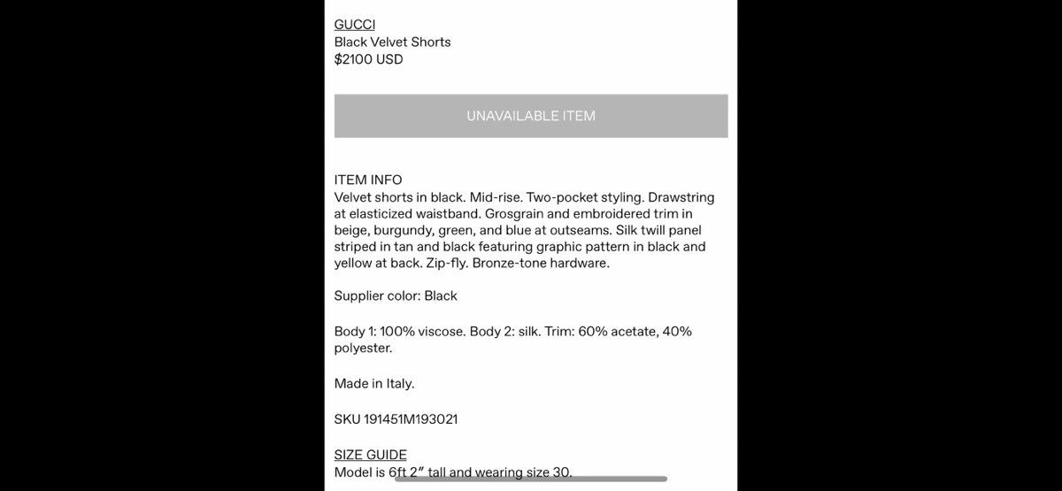 Gucci Gucci mens shorts. 30/M. $2100 Size US 30 / EU 46 - 3 Thumbnail