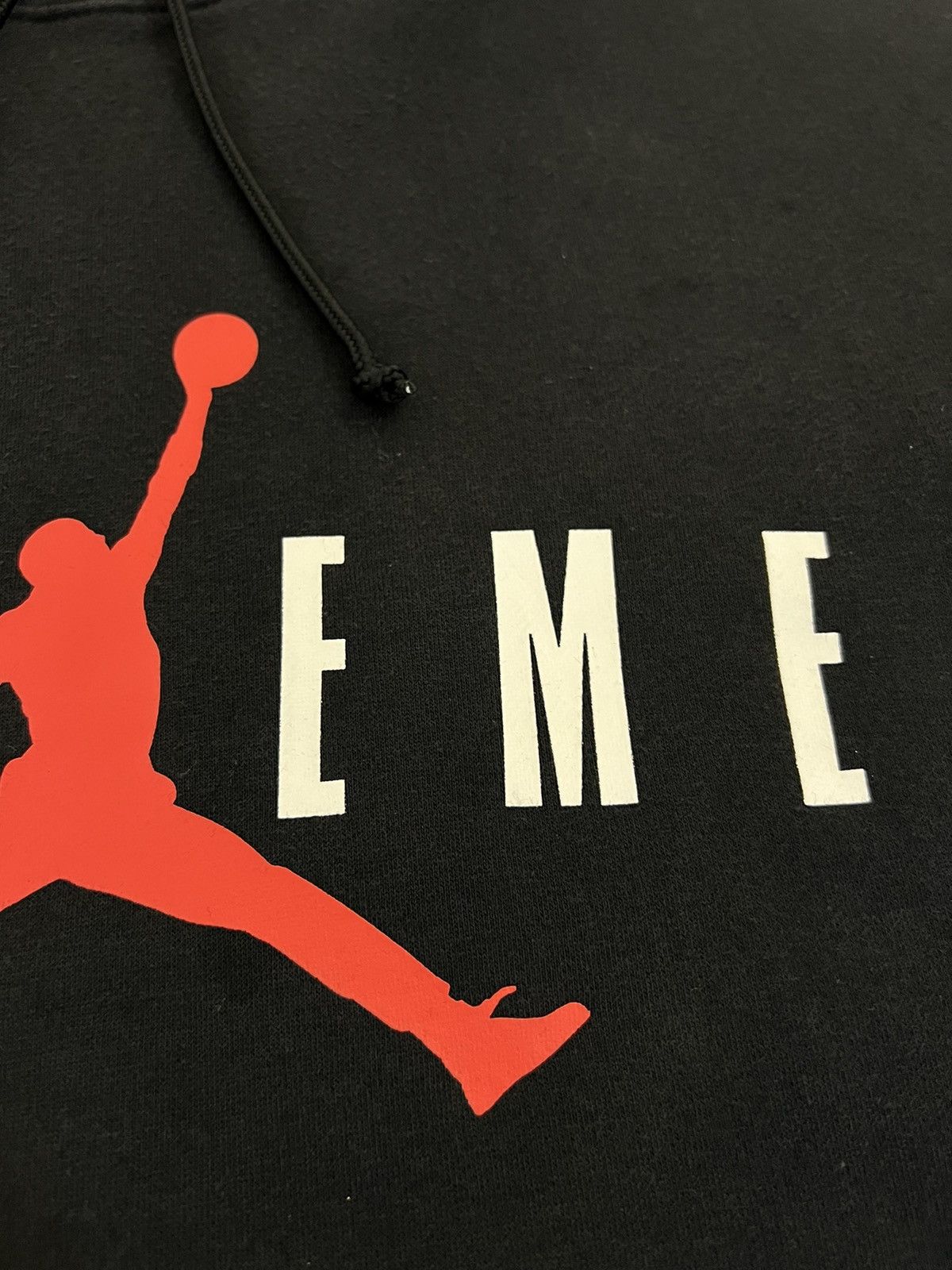Jordan Brand × Supreme Supreme X Jordan Hooded Pullover Black FW15 Size US M / EU 48-50 / 2 - 5 Thumbnail