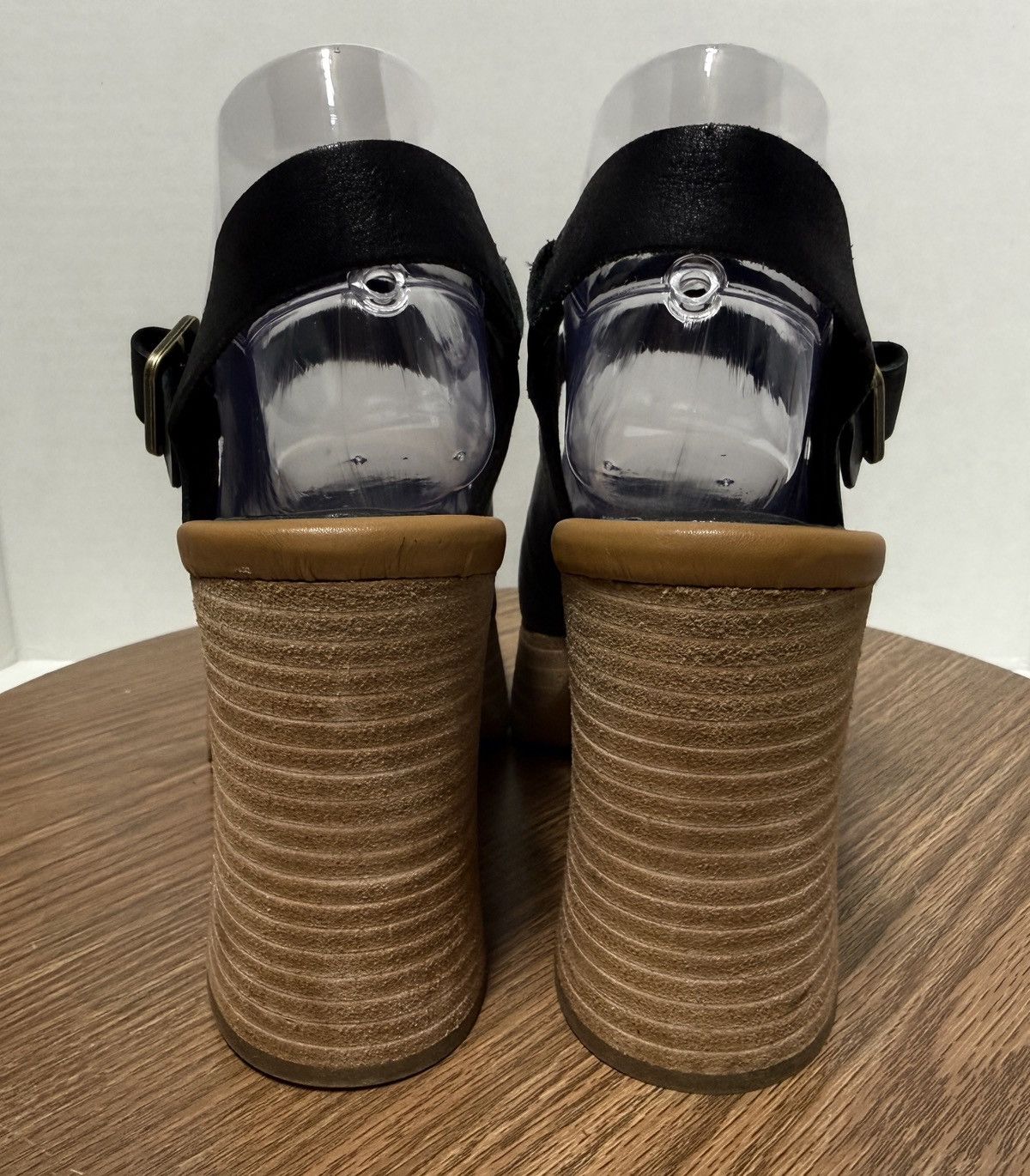 Kork-Ease Kork-Ease Vanya Slingback Platform Black Leather Sandals Size US 9 / IT 39 - 5 Thumbnail