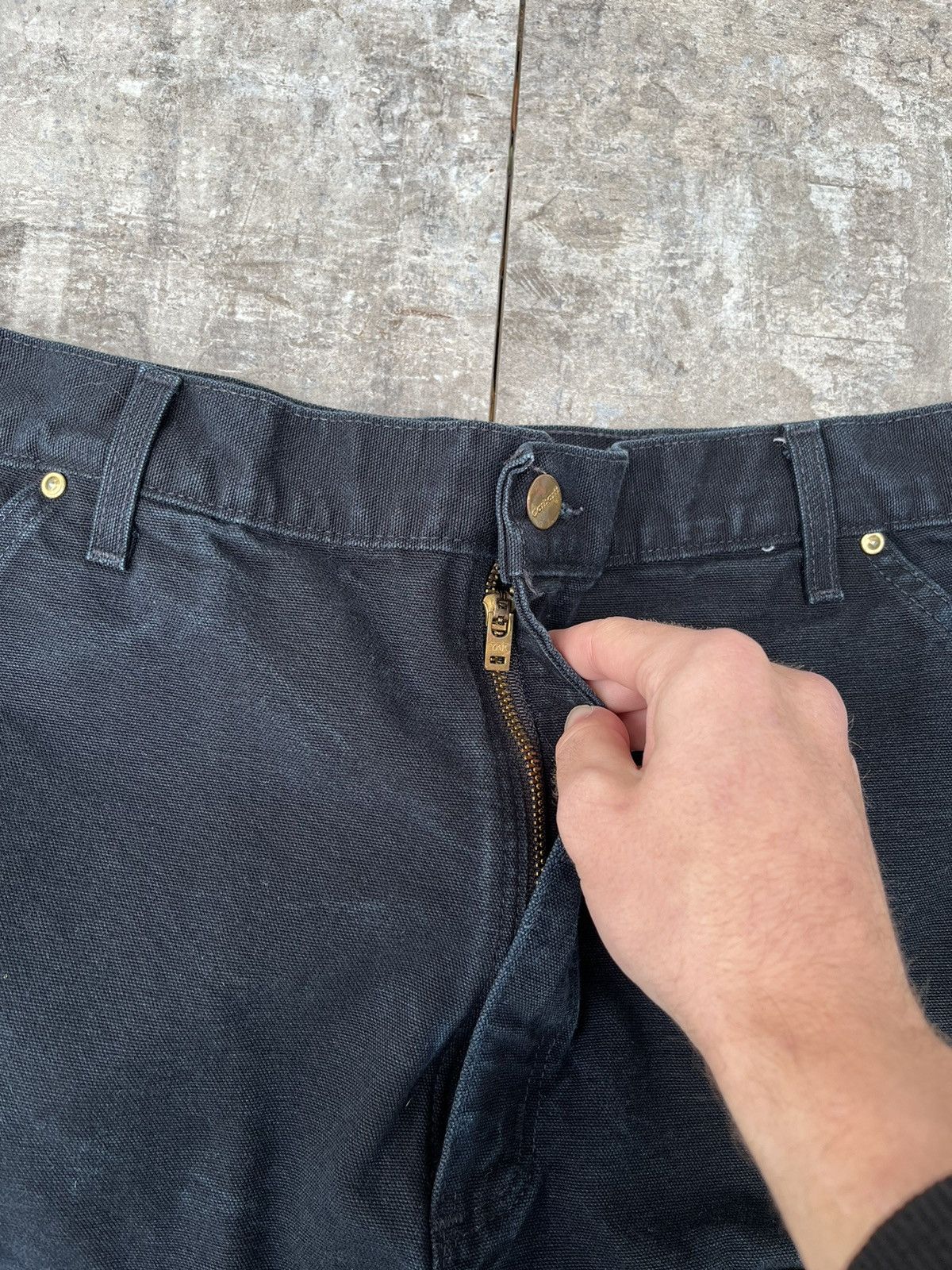 Carhartt × Vintage Vintage Faded Carhartt Double Knee Distressed Pant Size US 34 / EU 50 - 8 Thumbnail