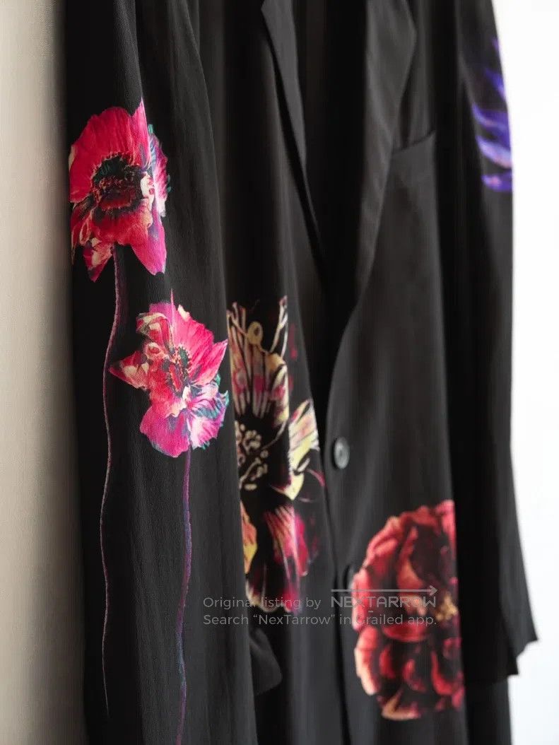 Yohji Yamamoto YOHJI YAMAMOTO Floral Silk Jacket Size US M / EU 48-50 / 2 - 2 Thumbnail