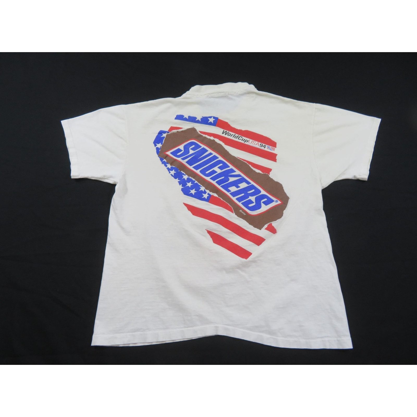 Other World Cup Soccer 1994 T-Shirt Snickers Double Sided White XL Size US XL / EU 56 / 4 - 2 Thumbnail