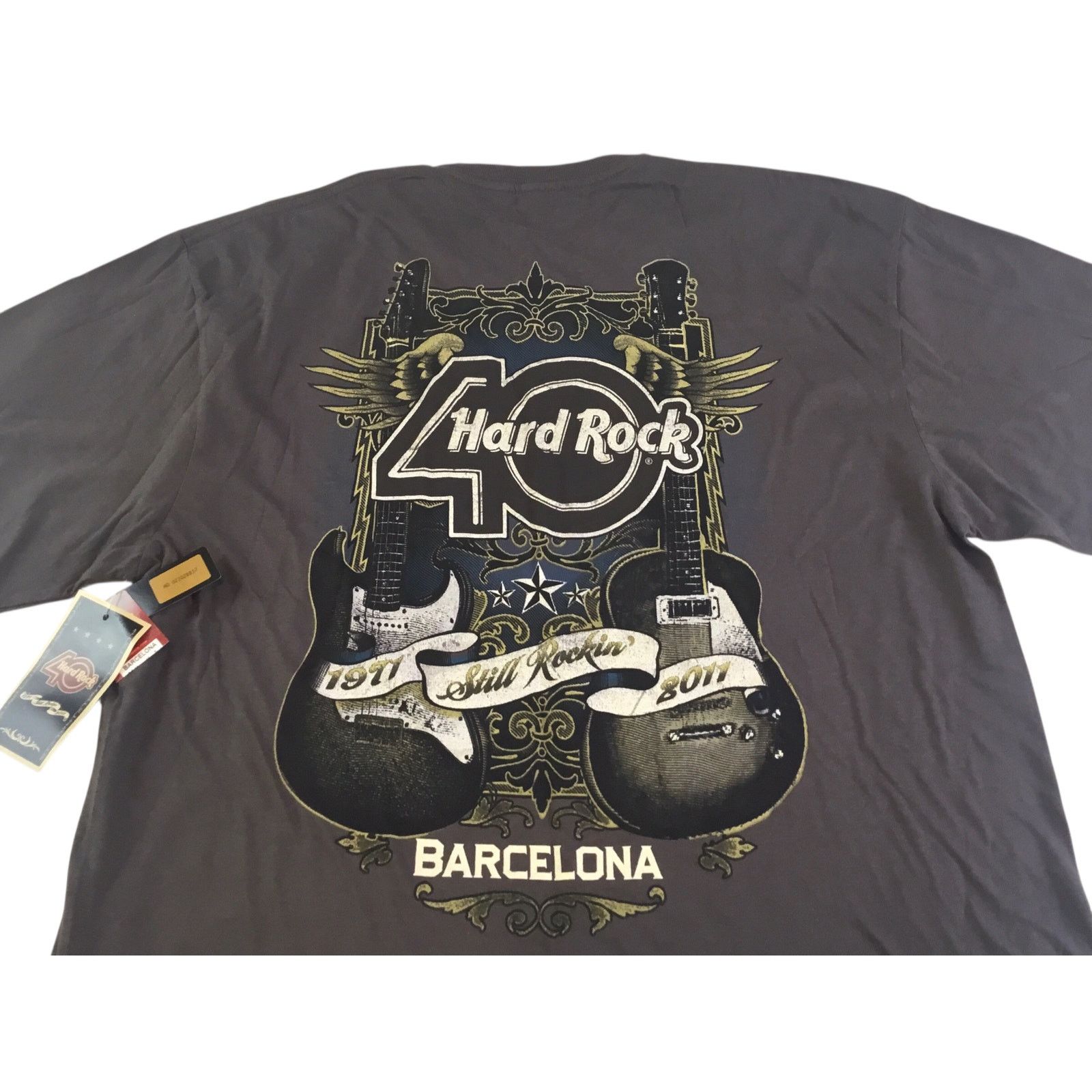 Hard Rock Cafe Hard Rock Cafe T-Shirt NWT Barcelona 40th Anniversary XL New Size US XL / EU 56 / 4 - 2 Thumbnail