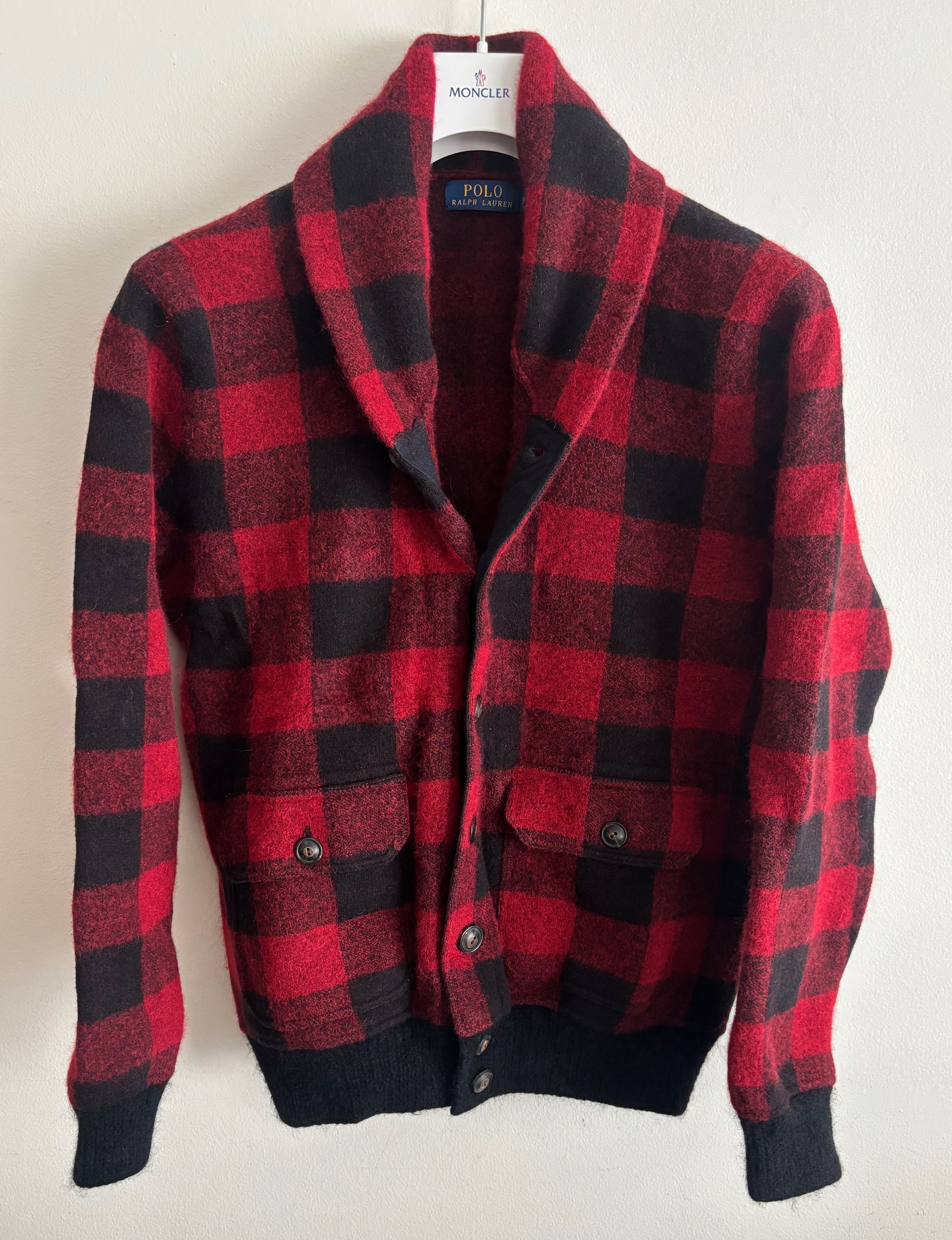 Polo Ralph Lauren $448 Skeet Buffalo Plaid Wool Shawl Collar Cardigan - Medium Size US M / EU 48-50 / 2 - 1 Thumbnail