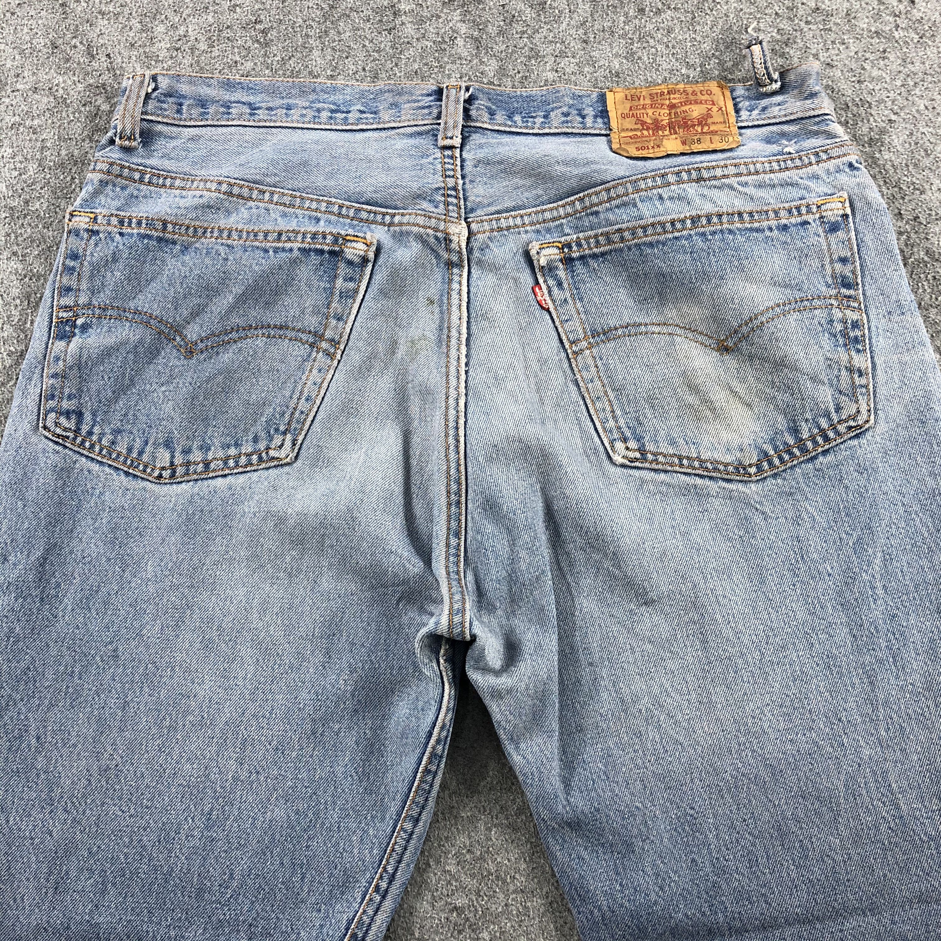 Levi's Vintage 90s Blue Wash Levis 501 Jeans-JM1868 Size US 36 / EU 52 - 6 Thumbnail