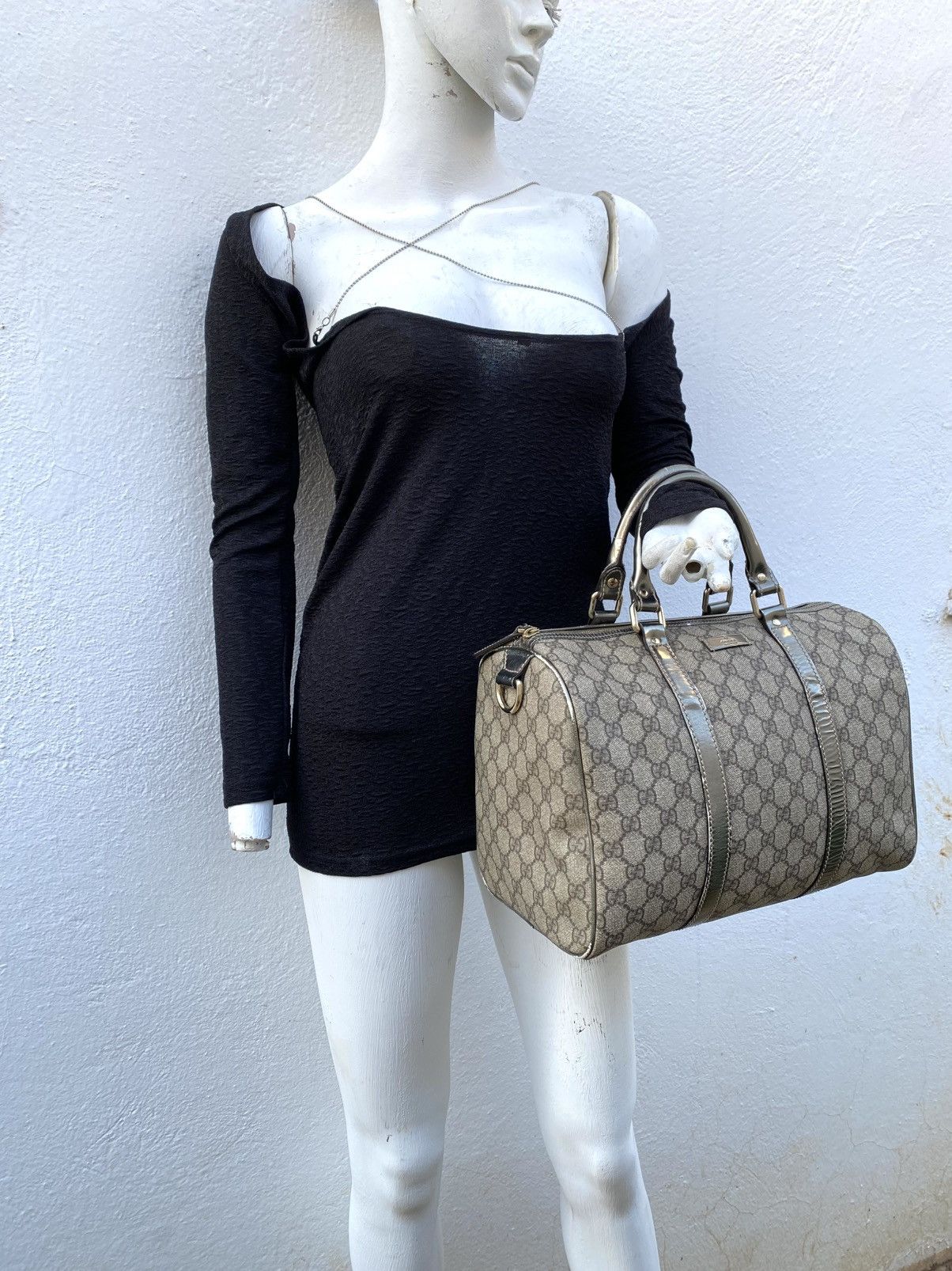 Gucci Authentic Gucci Joy Boston Bag – GG Supreme Canvas Size ONE SIZE - 3 Thumbnail