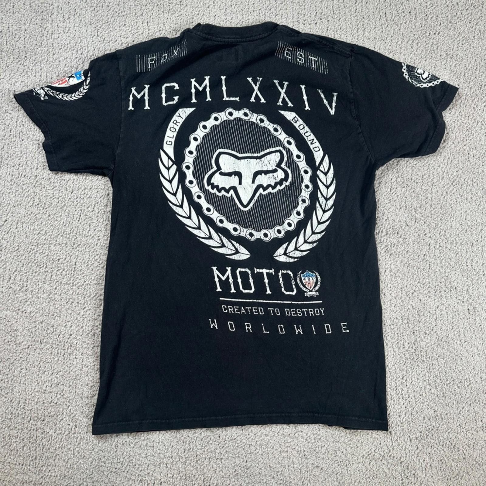 Fox Racing Fox Racing Moto T Shirt Mens M Black Motocross Size US M / EU 48-50 / 2 - 2 Thumbnail