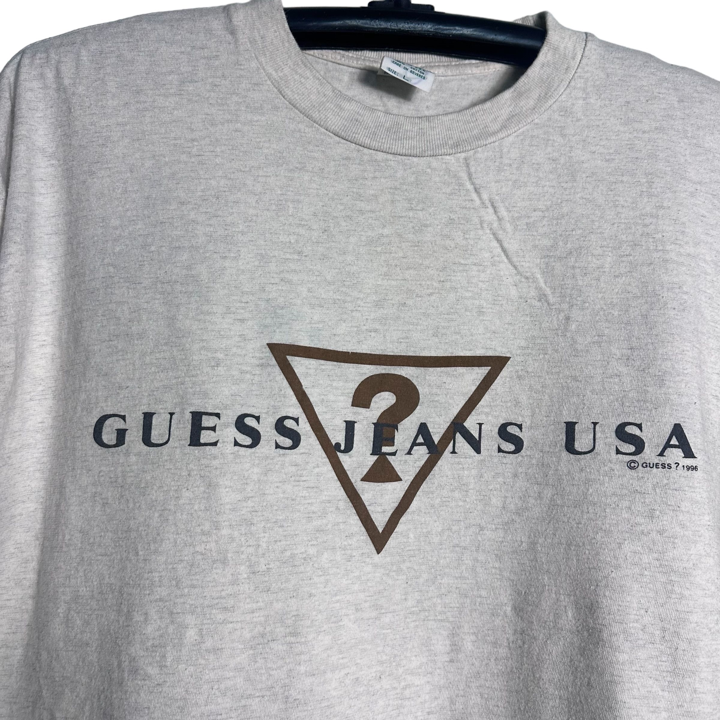 A$AP Rocky × Guess × Vintage 🔥RARE🔥Vintage Guess USA Spell Out Georges Marciano T-shirt Size US L / EU 52-54 / 3 - 2 Thumbnail