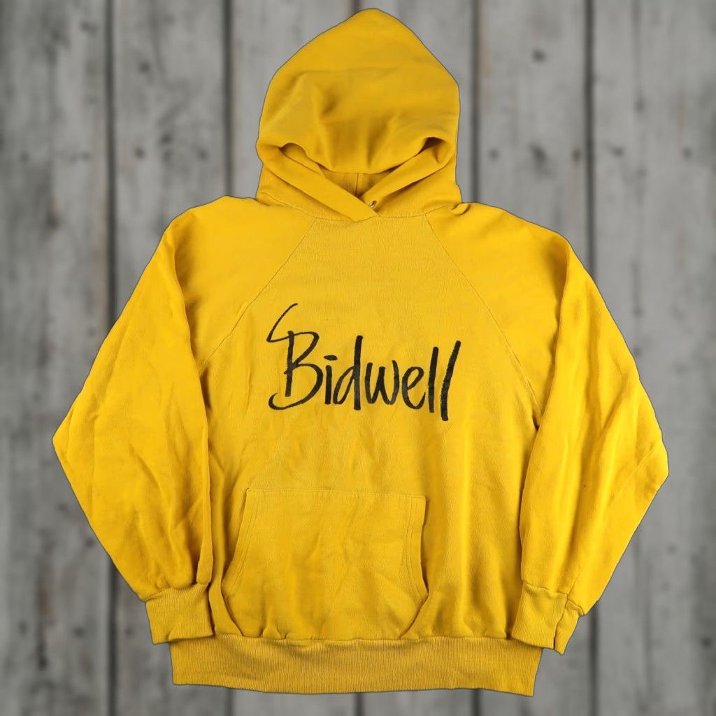 Vintage VINTAGE Yellow Bidwell Hoodie Raglan Sweatshirt Mens S/M Size US S / EU 44-46 / 1 - 1 Thumbnail