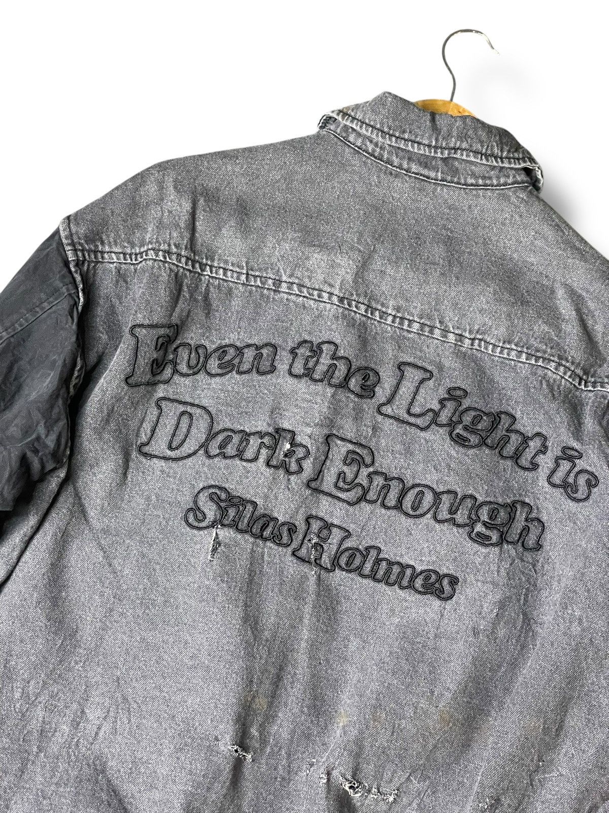 Silas × Vintage SILAS Brand Varsity Denim Jeans Jacket (131) Size US M / EU 48-50 / 2 - 6 Thumbnail