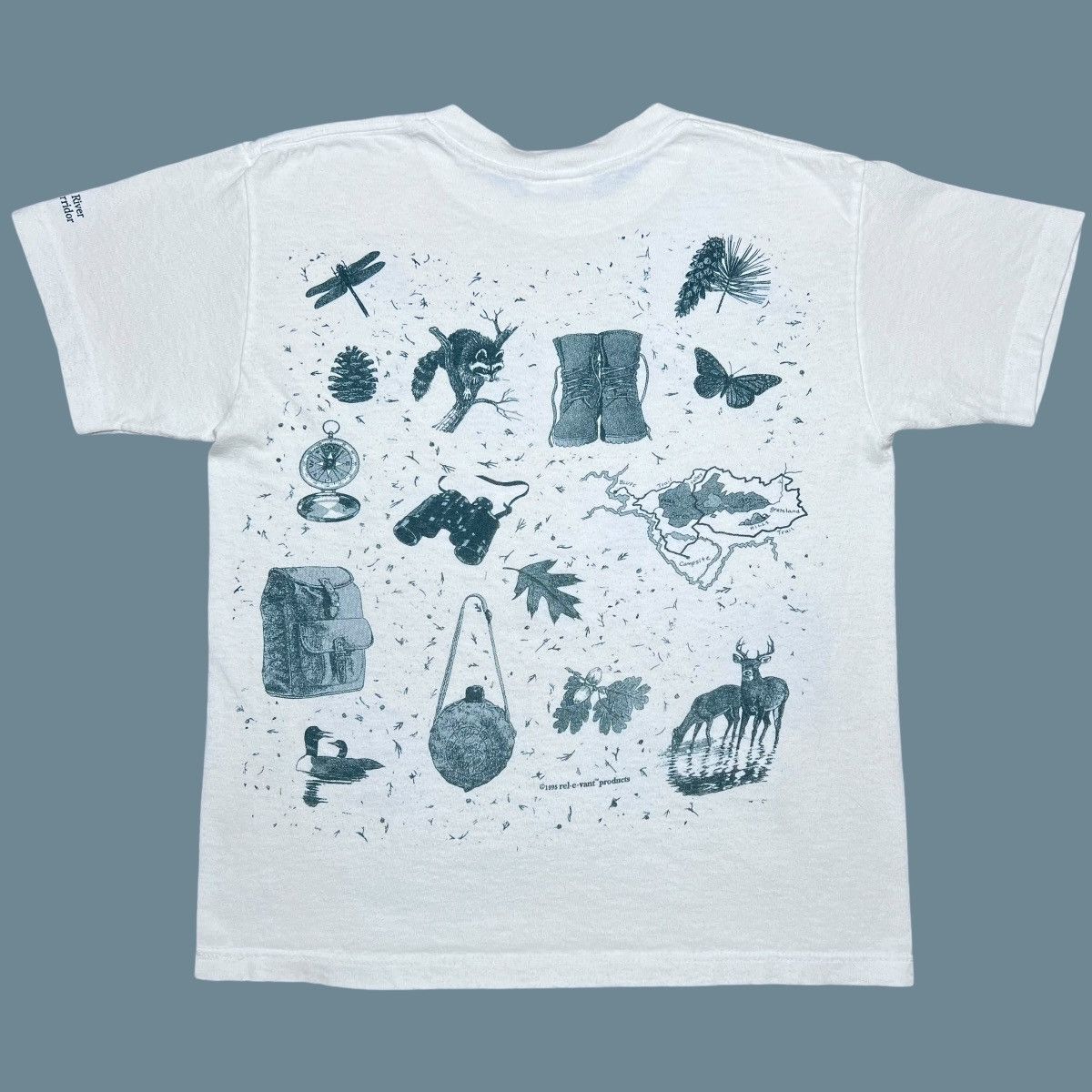 Vintage Vintage 1995 Relevant Products Nature Wear Double Sided Tee Size US S / EU 44-46 / 1 - 2 Thumbnail