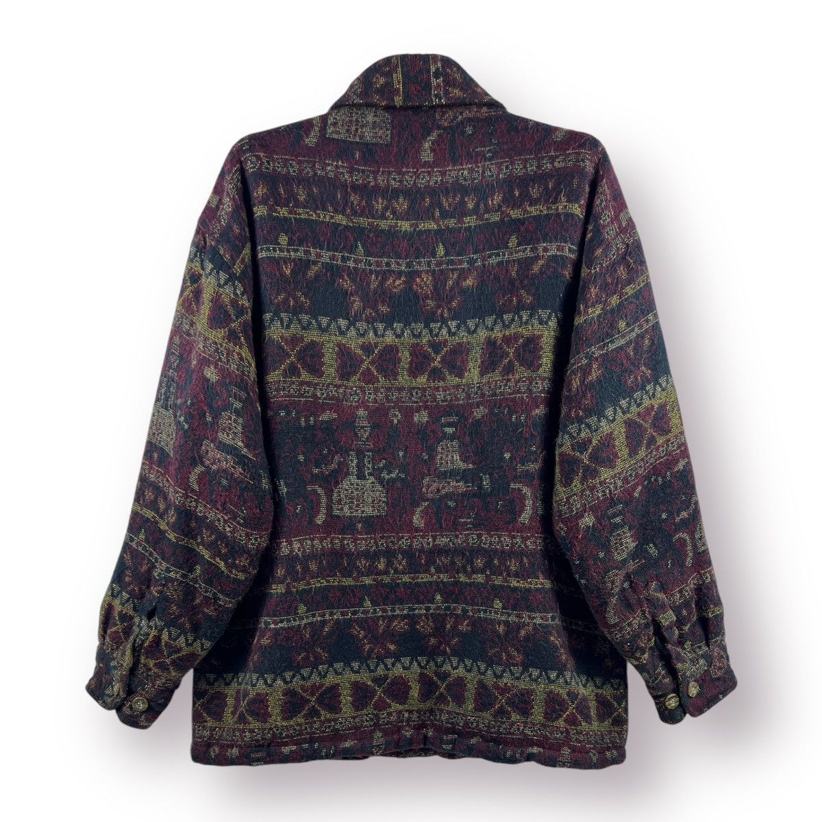 Japanese Brand 🔥 Jungle Storm Japan Art Abstract wool Utility Jacket - L Size US L / EU 52-54 / 3 - 9 Thumbnail
