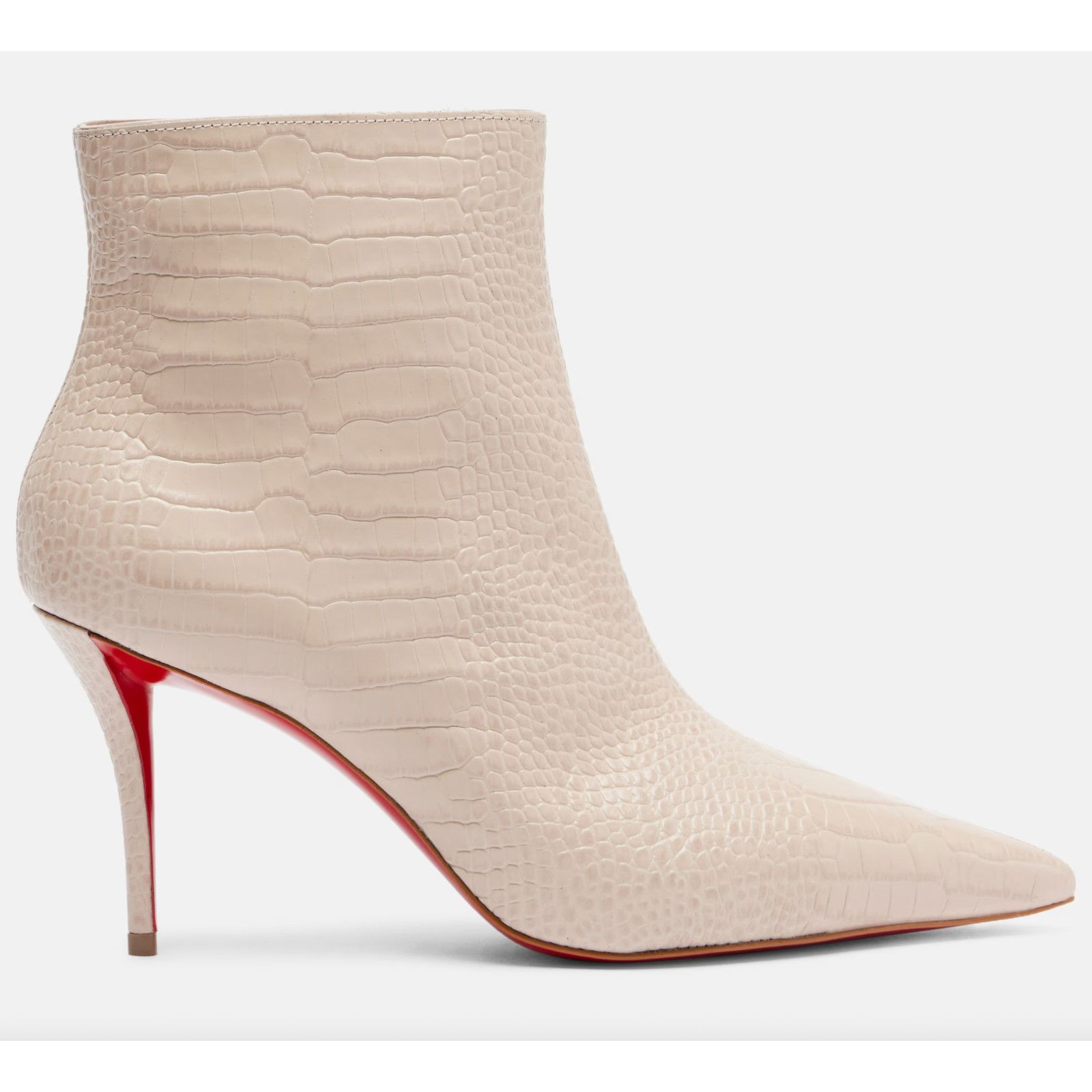 Christian Louboutin Christian Louboutin Miss Z Booty 80 Pearl Croc Ankle Boot 40 Size US 10 / IT 40 - 3 Thumbnail