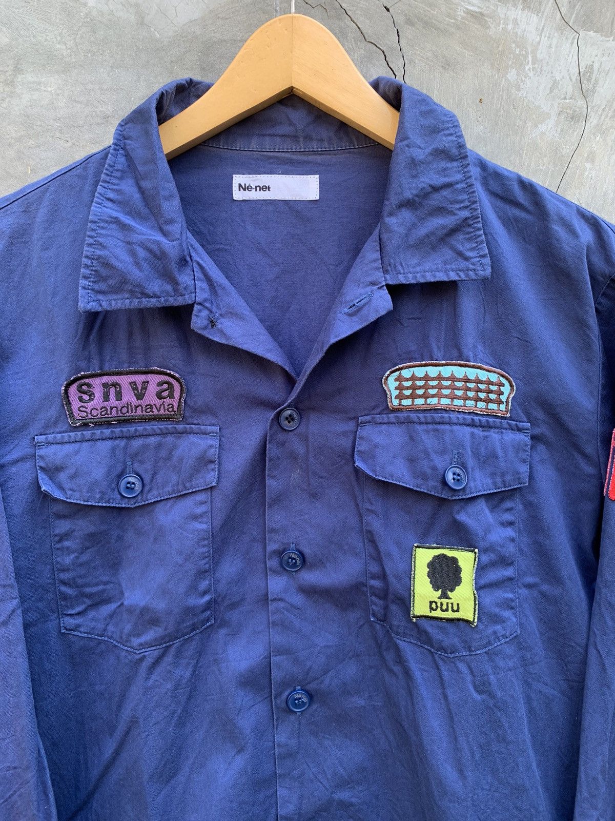 Issey Miyake × Japanese Brand × Ne-Net 2000s Ne-net by Issey Miyake Double Pocket Shirt Size US M / EU 48-50 / 2 - 4 Thumbnail